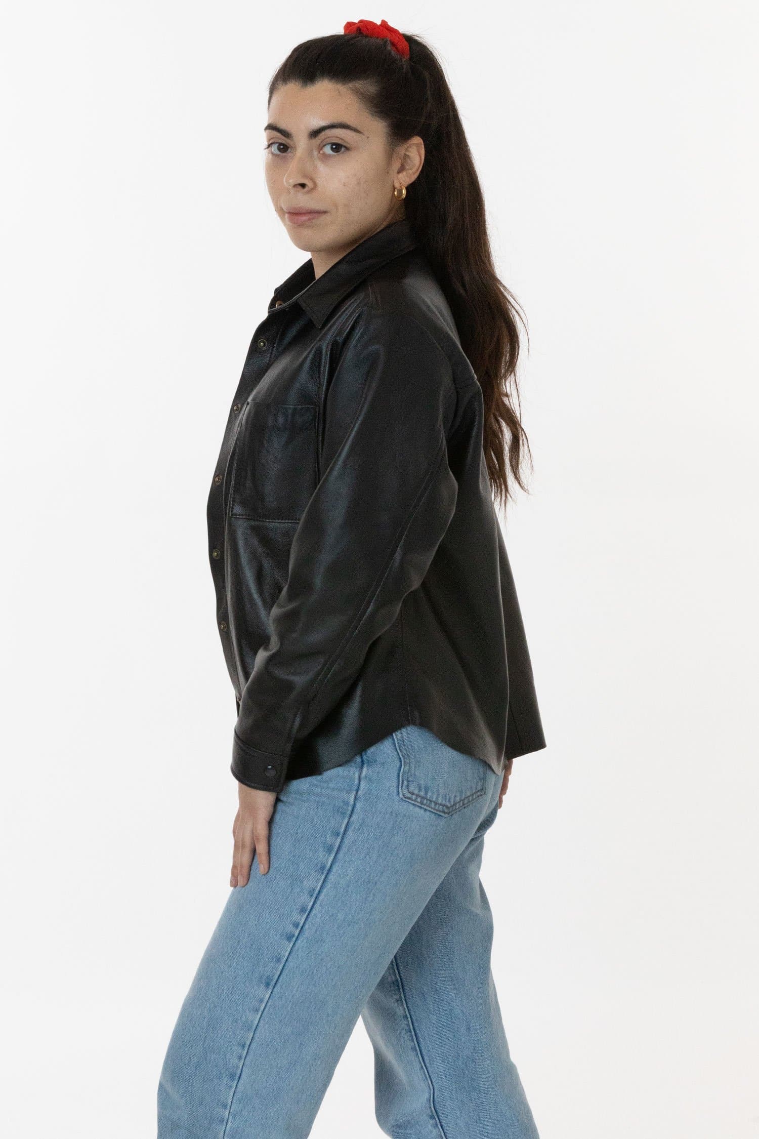 RLH3027 - Leather Button Up - Image 6