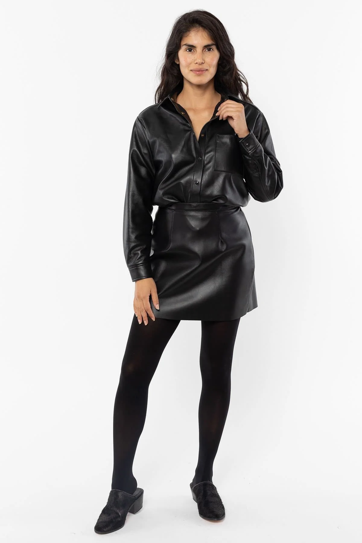 RLH3027 - Leather Button Up - Image 7