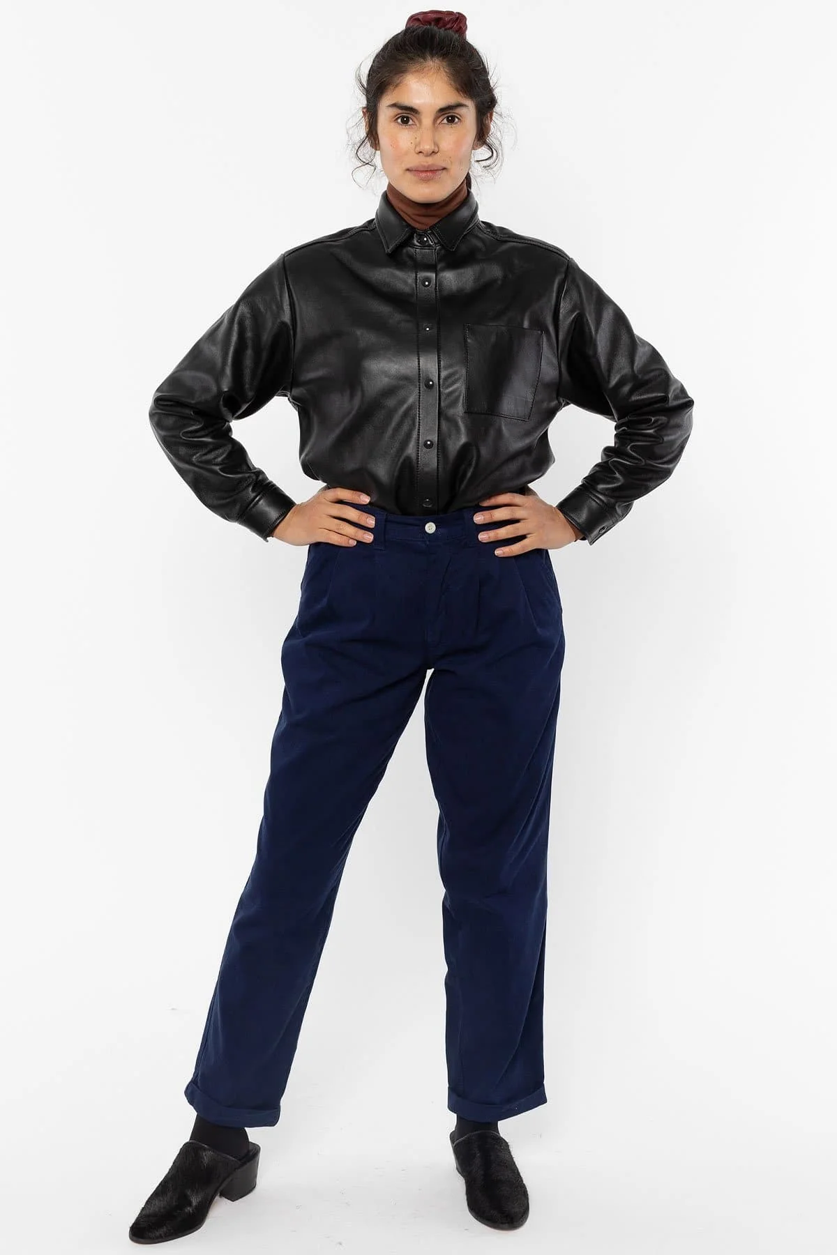 RLH3027 - Leather Button Up - Image 8