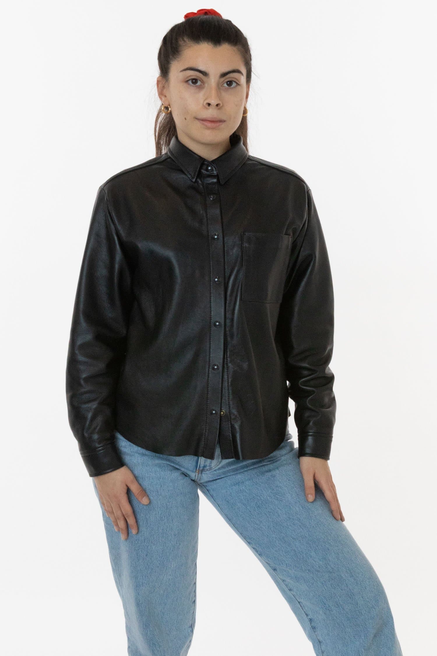 RLH3027 - Leather Button Up - Image 9