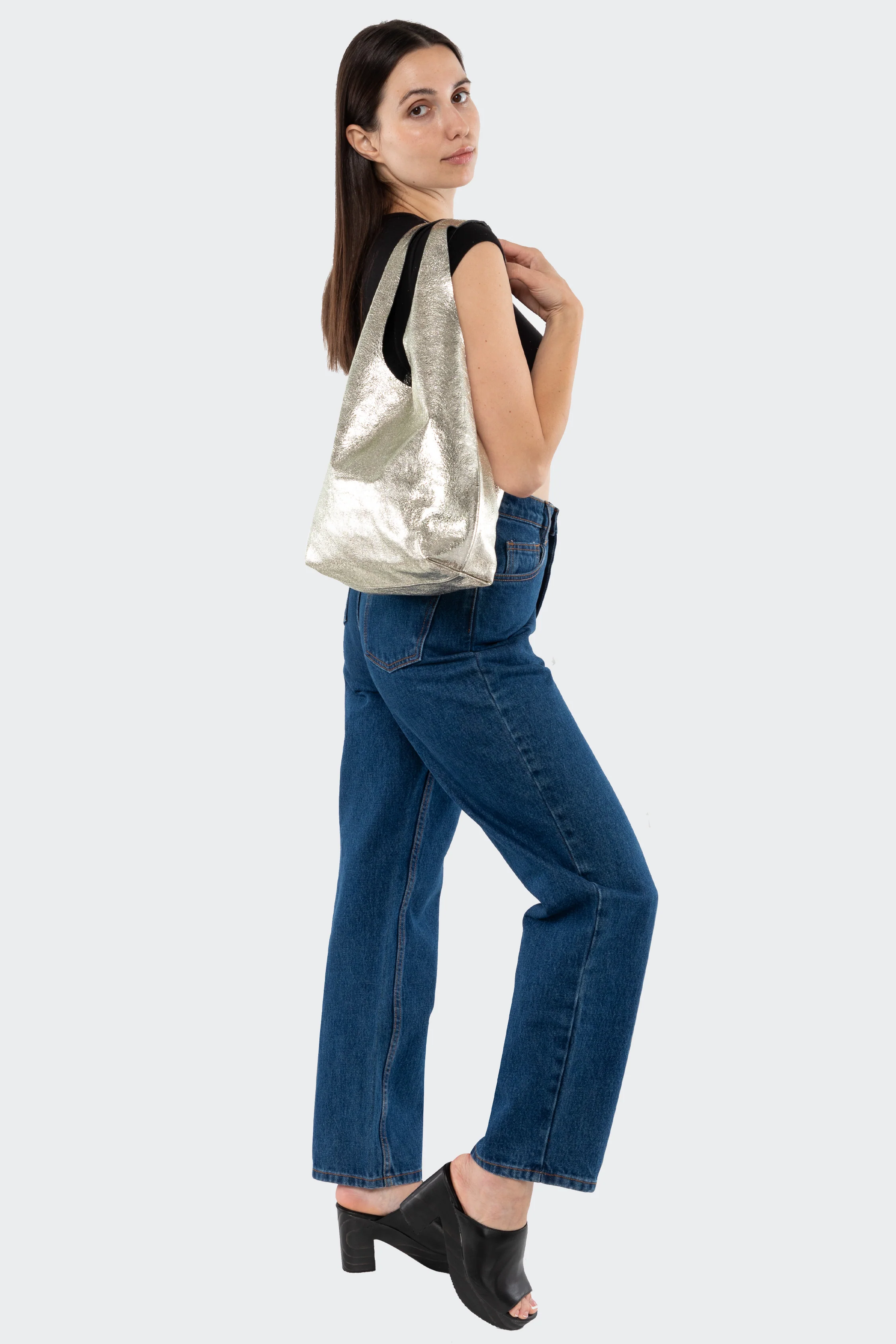 RLH3405 - Embellished Leather Shopping Bag - Image 10