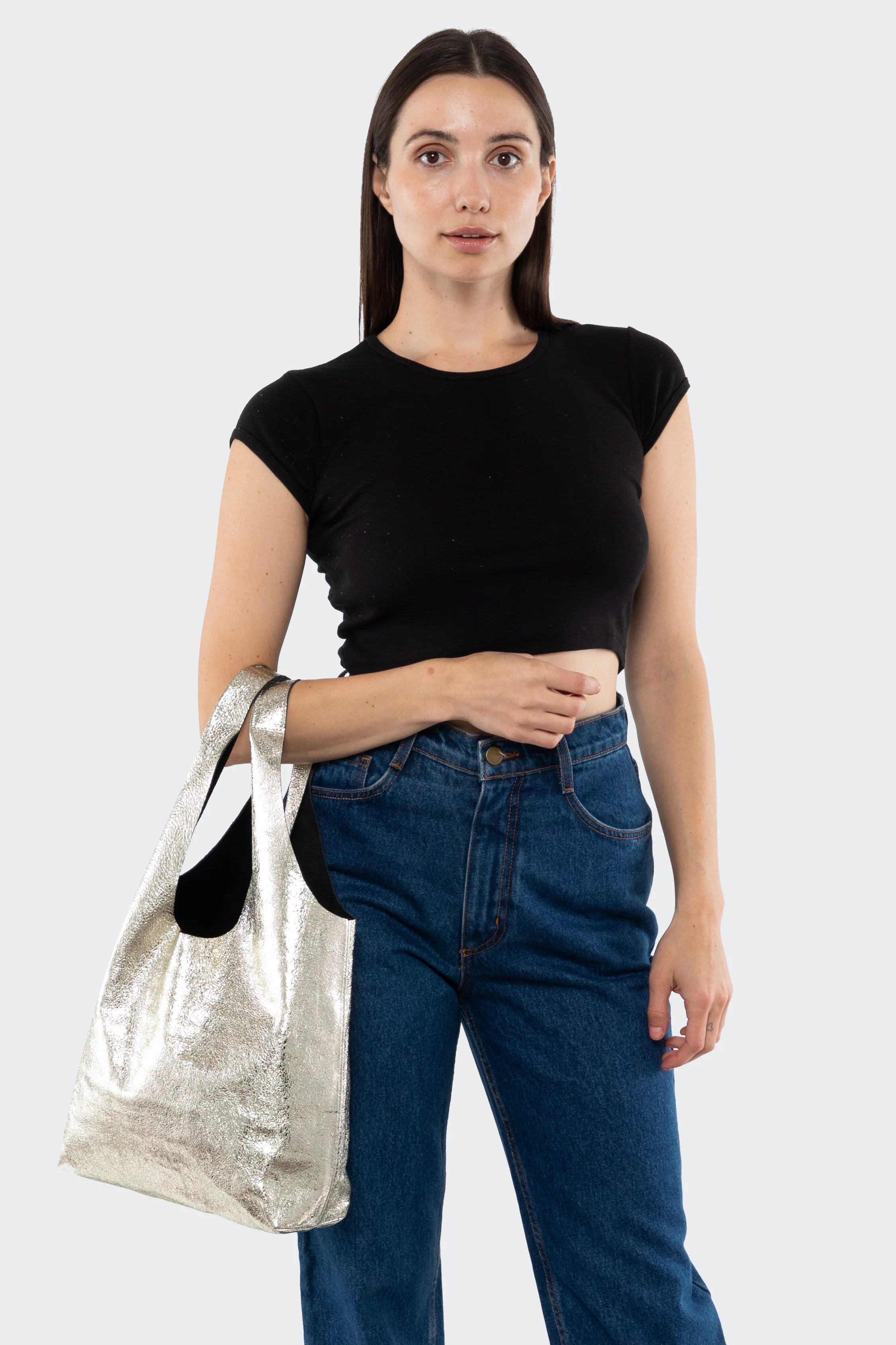 RLH3405 - Embellished Leather Shopping Bag - Image 11