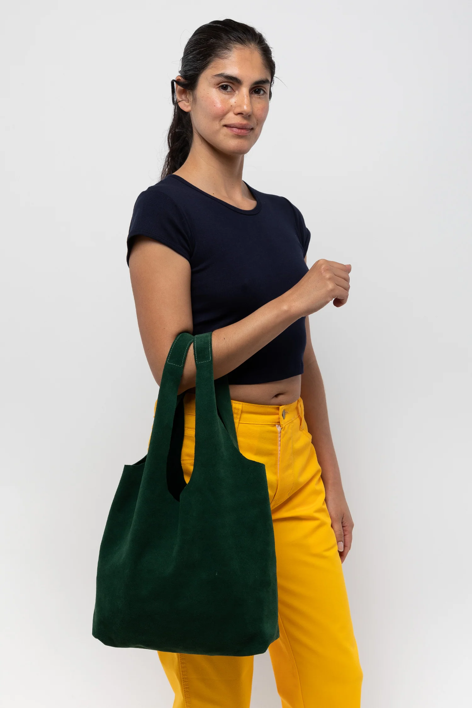 RLH3409 - Raw Suede Shopping Bag - Image 13