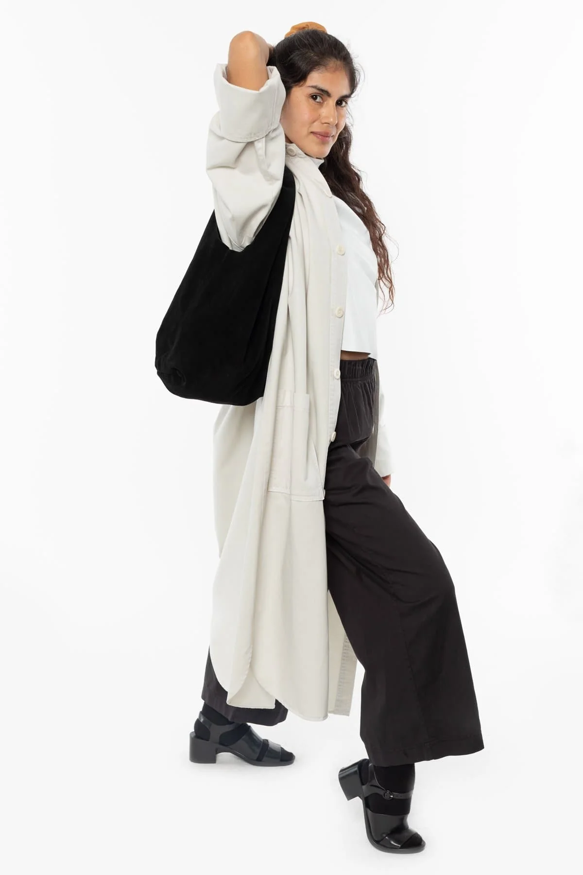 RLH3409 - Raw Suede Shopping Bag - Image 7