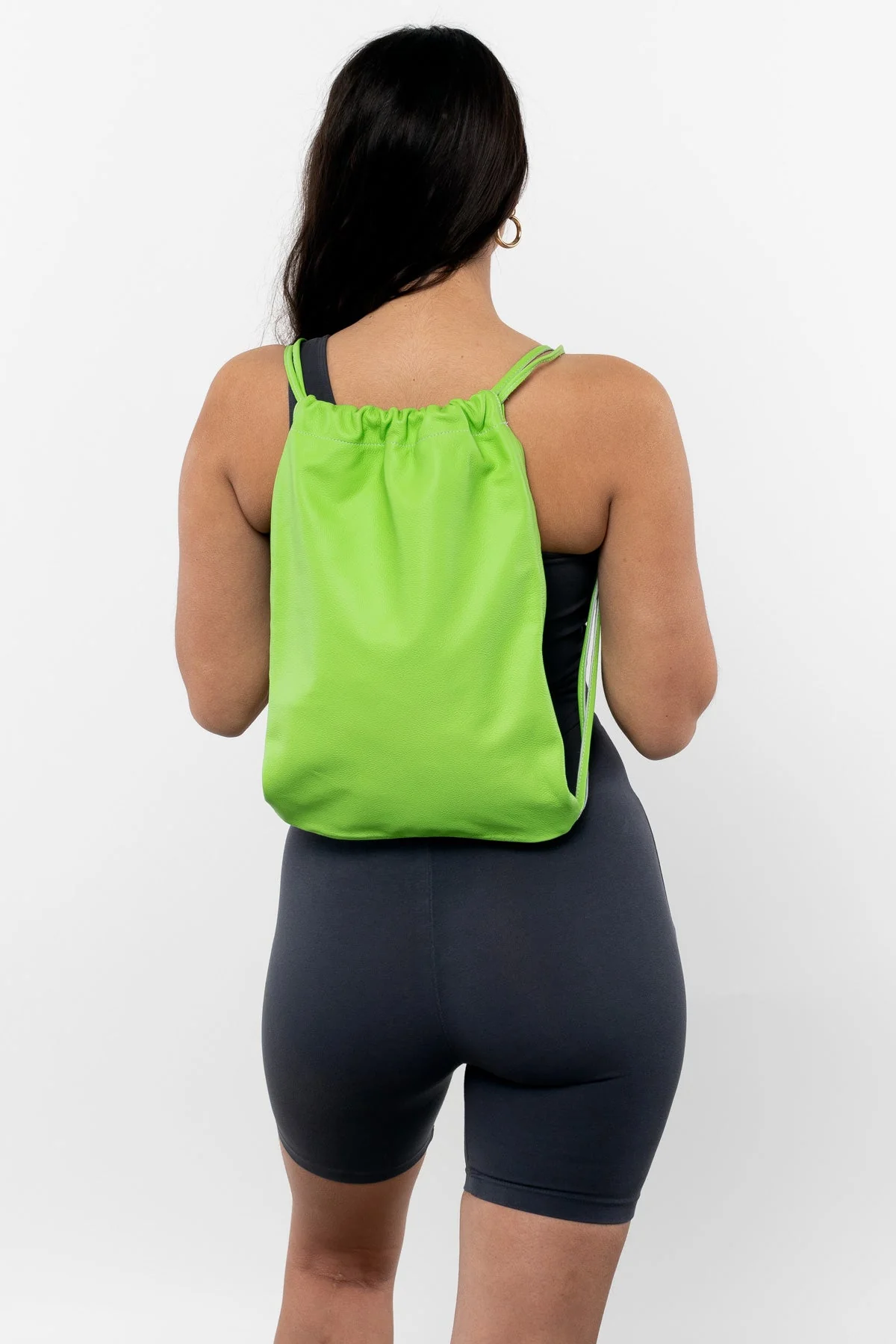 RLH3414 - Unisex Leather Drawstring Backpack - Image 12