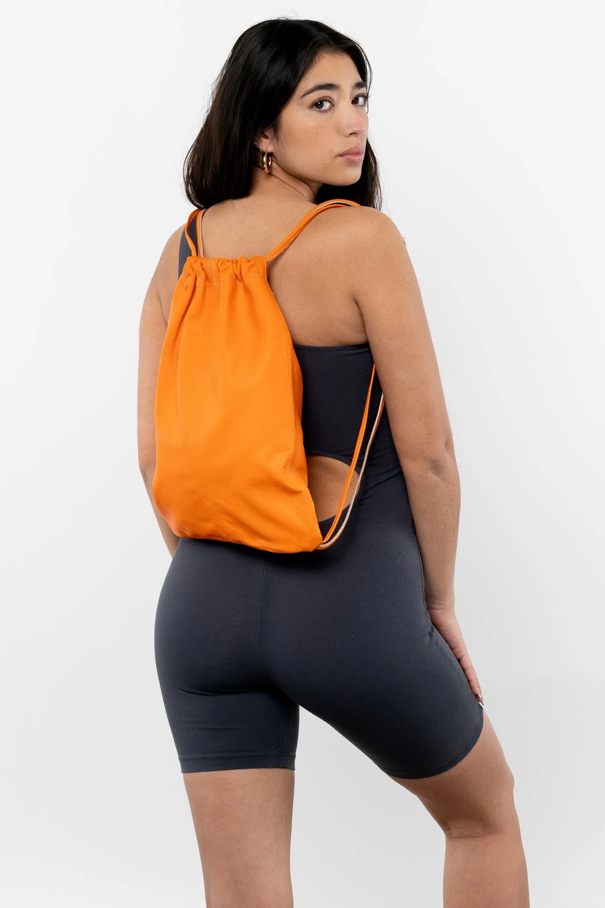 RLH3414 - Unisex Leather Drawstring Backpack - Image 14
