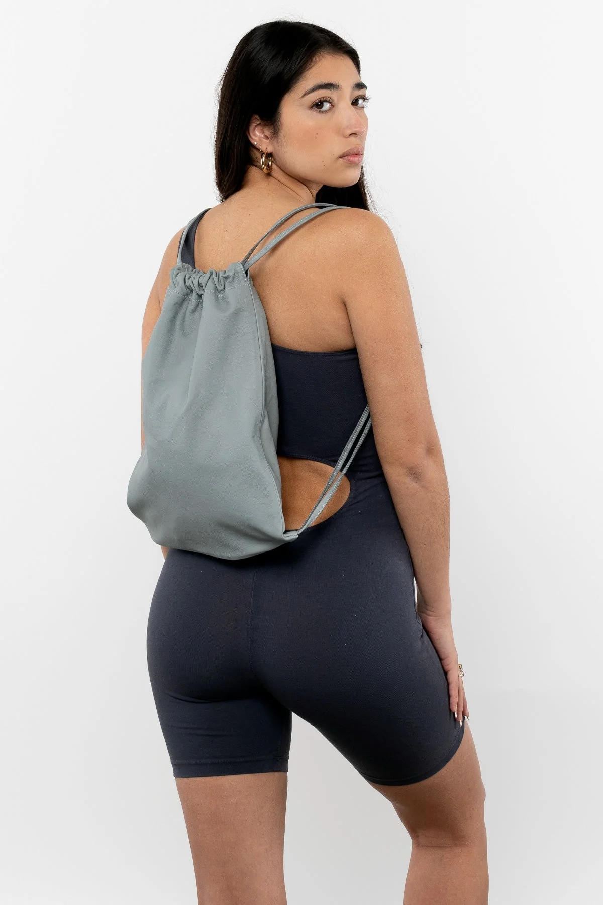 RLH3414 - Unisex Leather Drawstring Backpack - Image 16