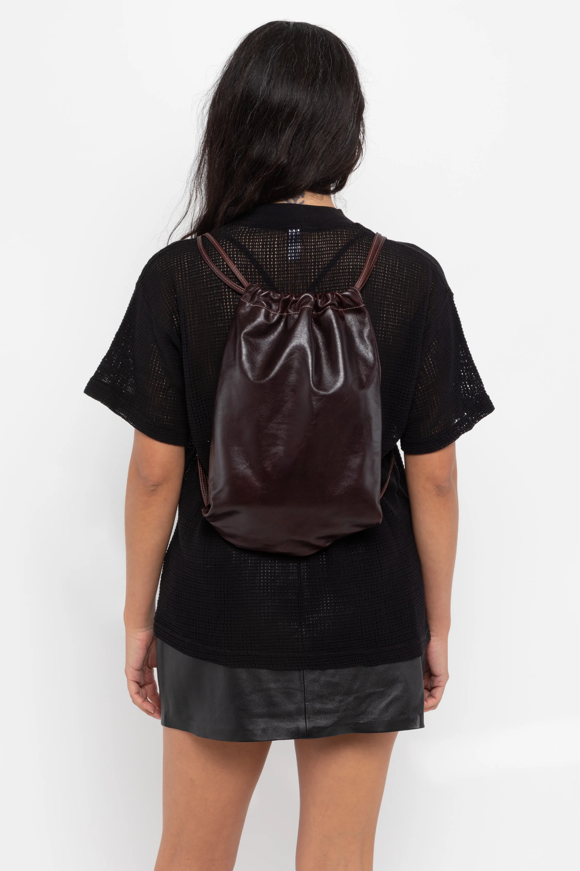 RLH3414 - Unisex Leather Drawstring Backpack - Image 24