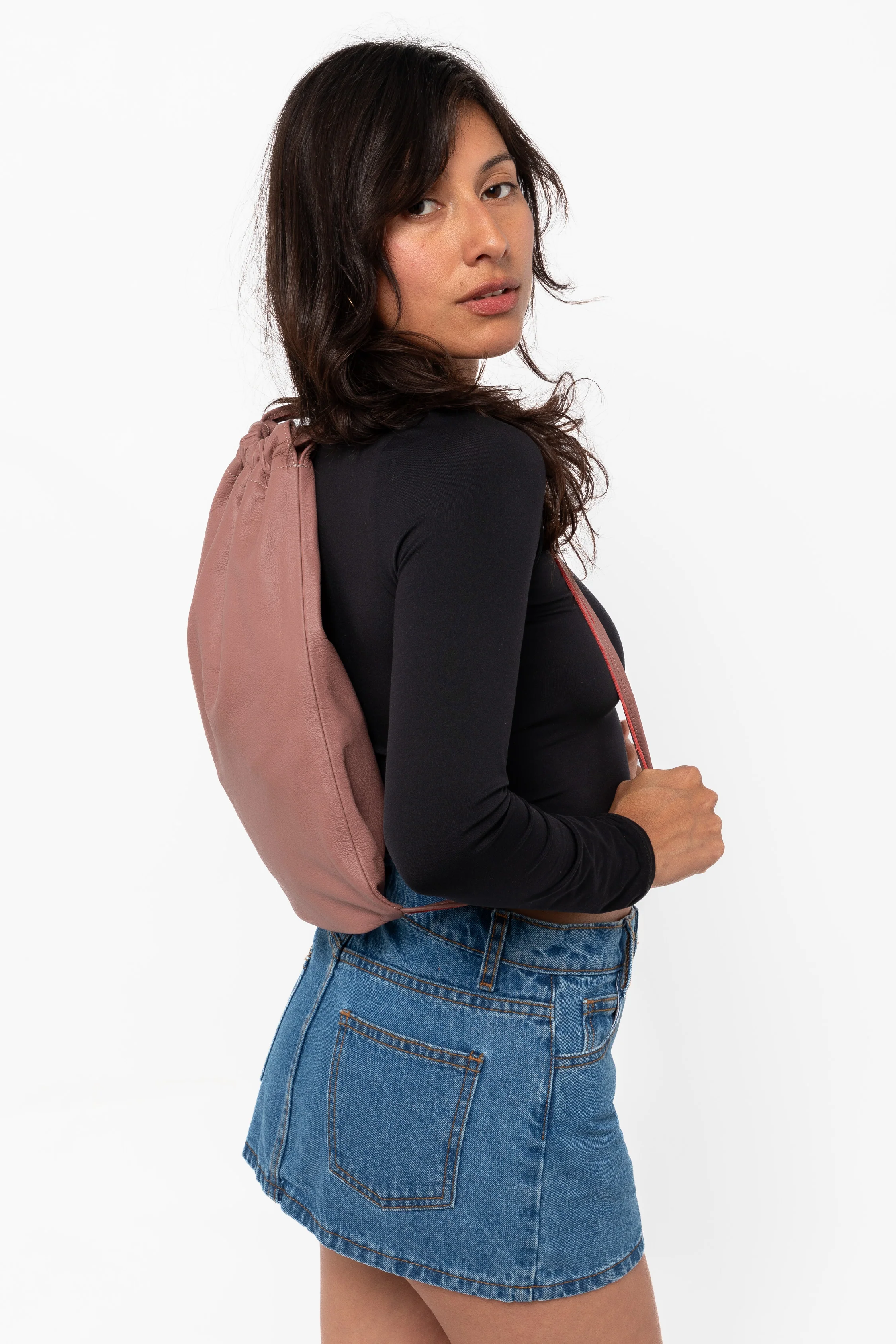 RLH3414 - Unisex Leather Drawstring Backpack - Image 27