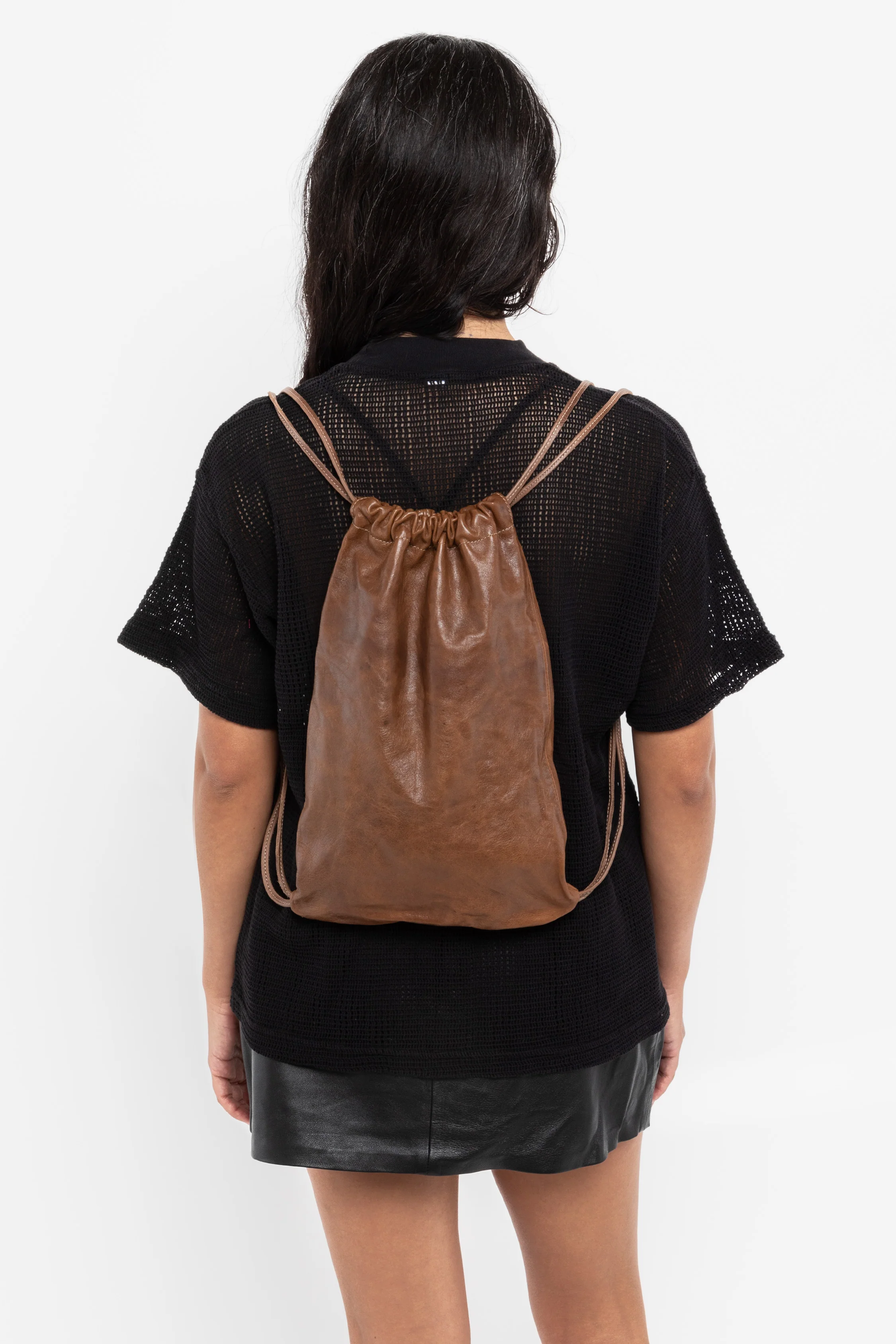 RLH3414 - Unisex Leather Drawstring Backpack - Image 34
