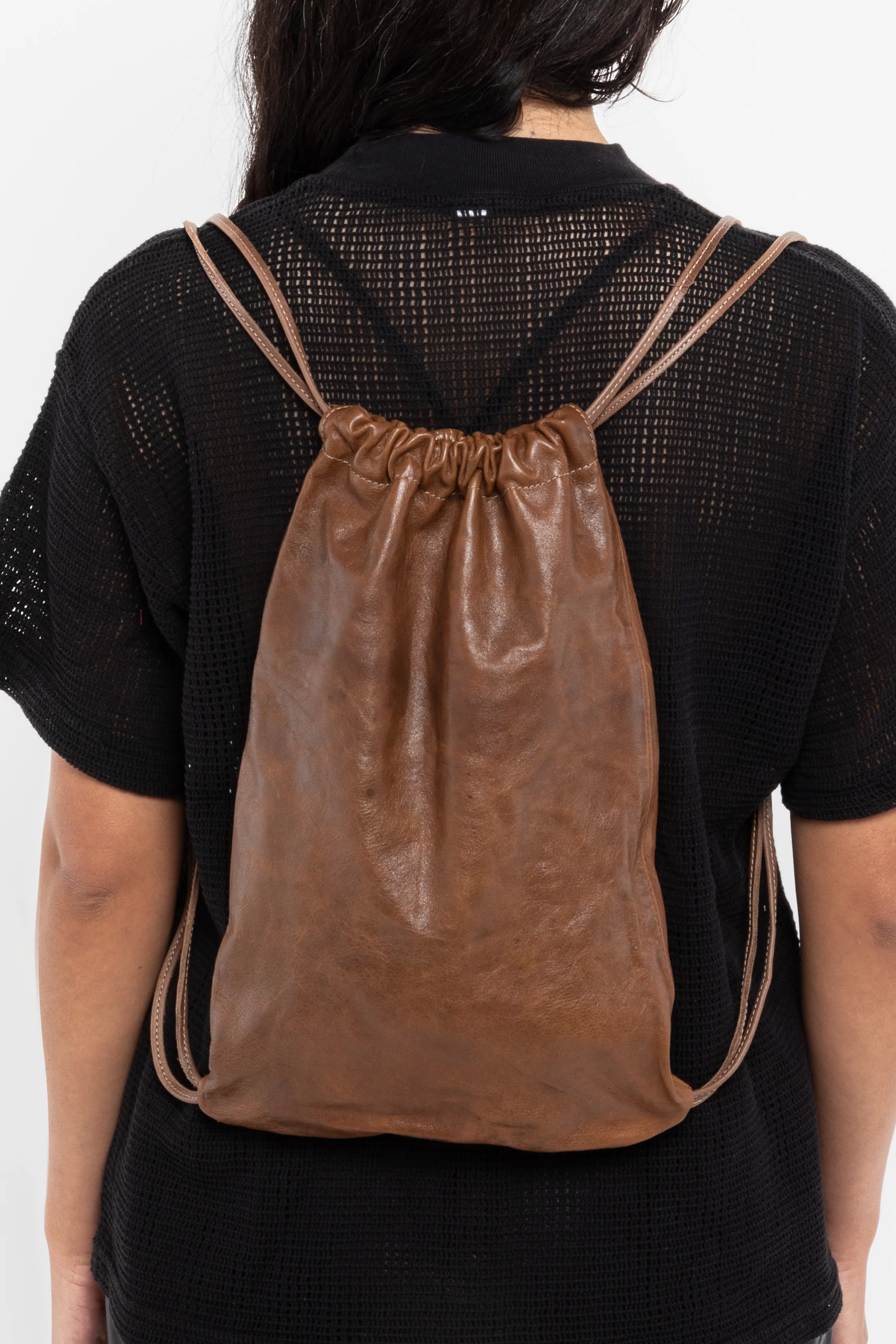 RLH3414 - Unisex Leather Drawstring Backpack - Image 35