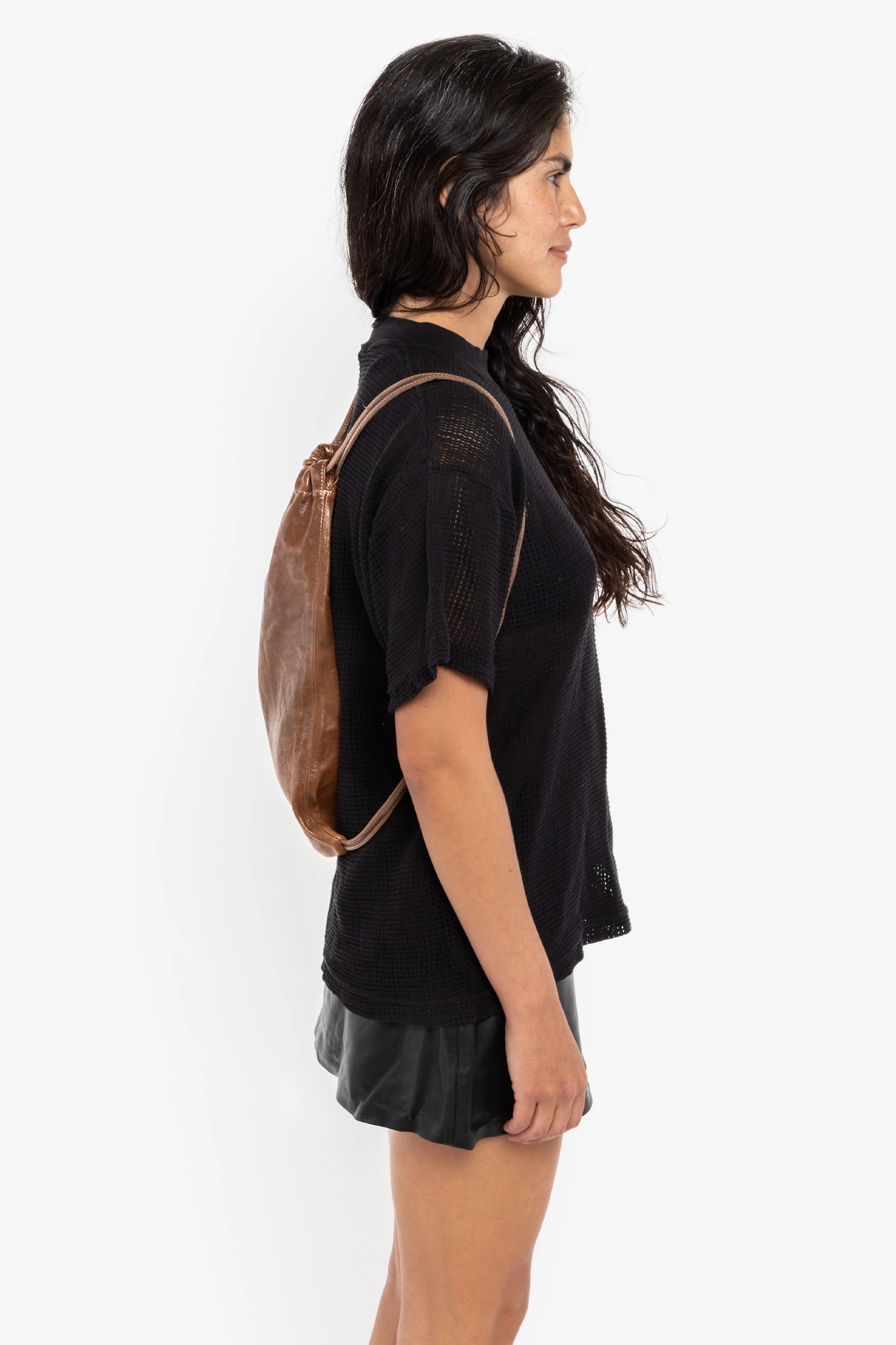 RLH3414 - Unisex Leather Drawstring Backpack - Image 36