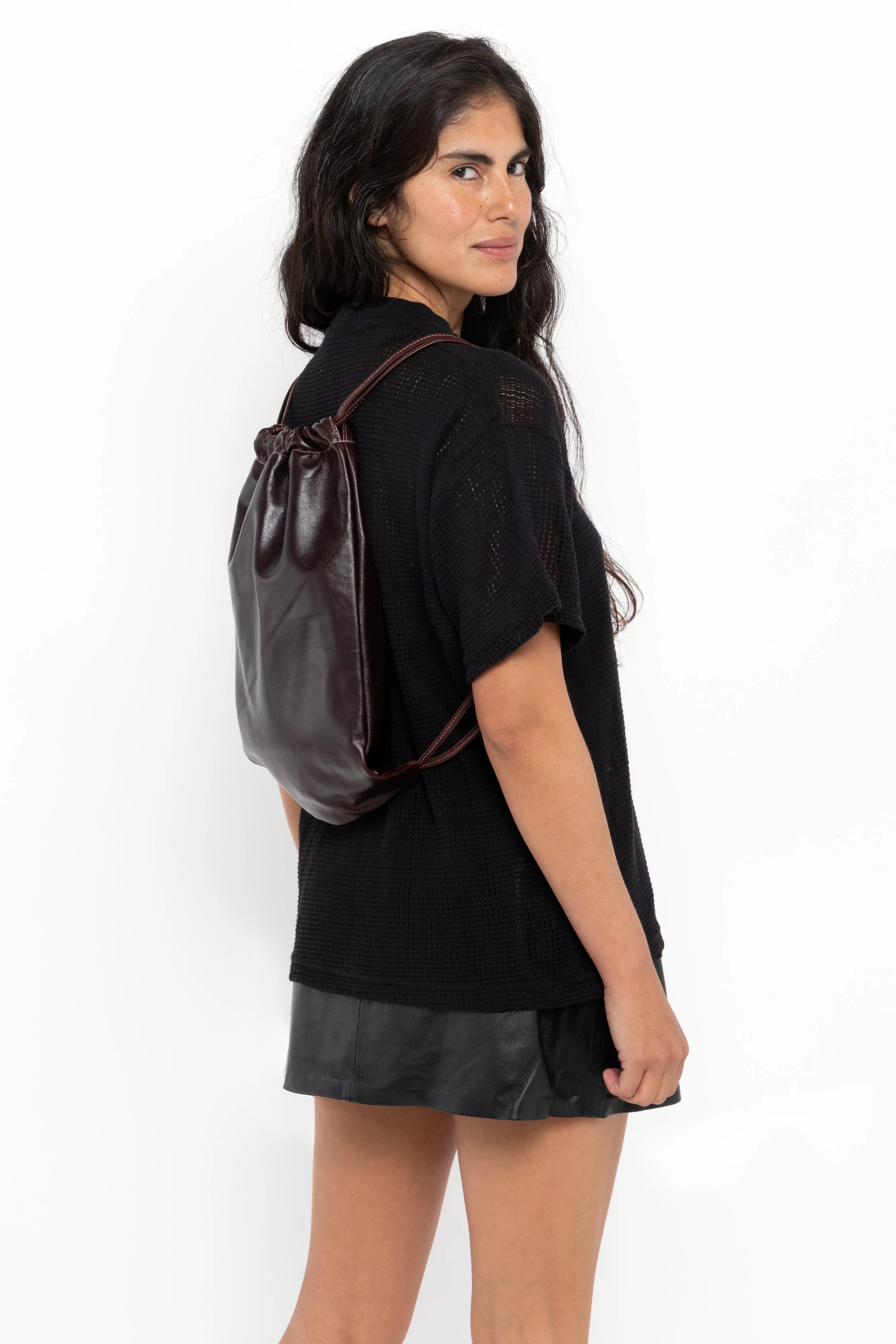 RLH3414 - Unisex Leather Drawstring Backpack - Image 41