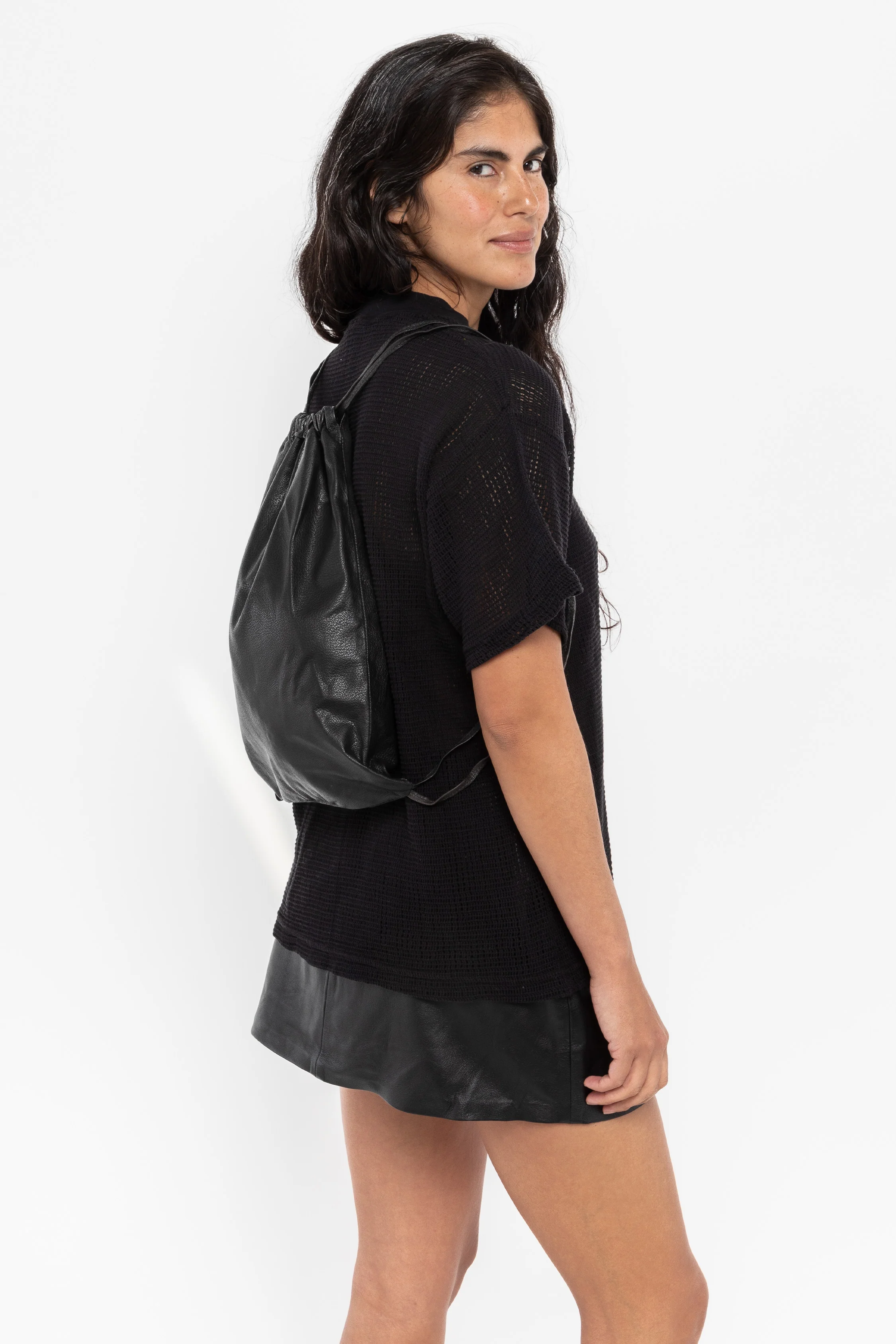 RLH3414 - Unisex Leather Drawstring Backpack - Image 42