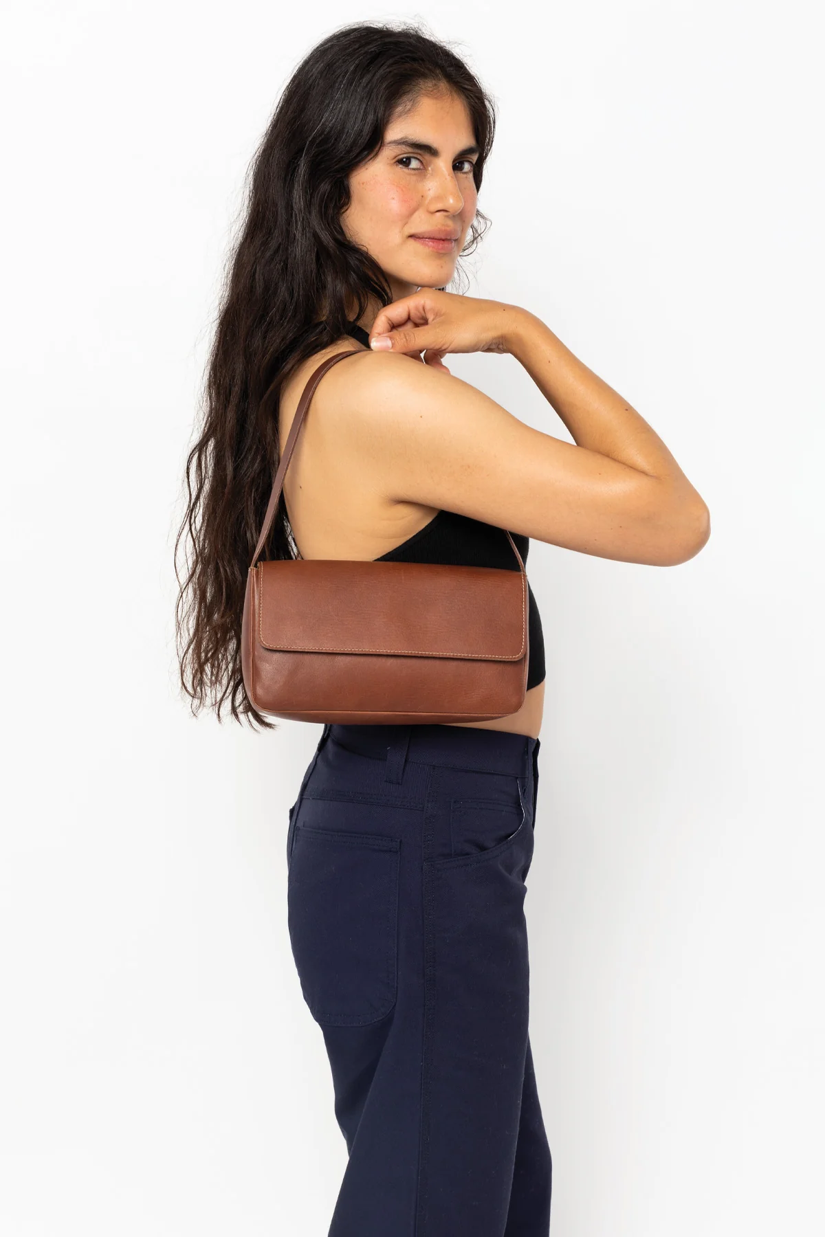RLH3431 - Classic Leather Shoulder Bag - Image 13