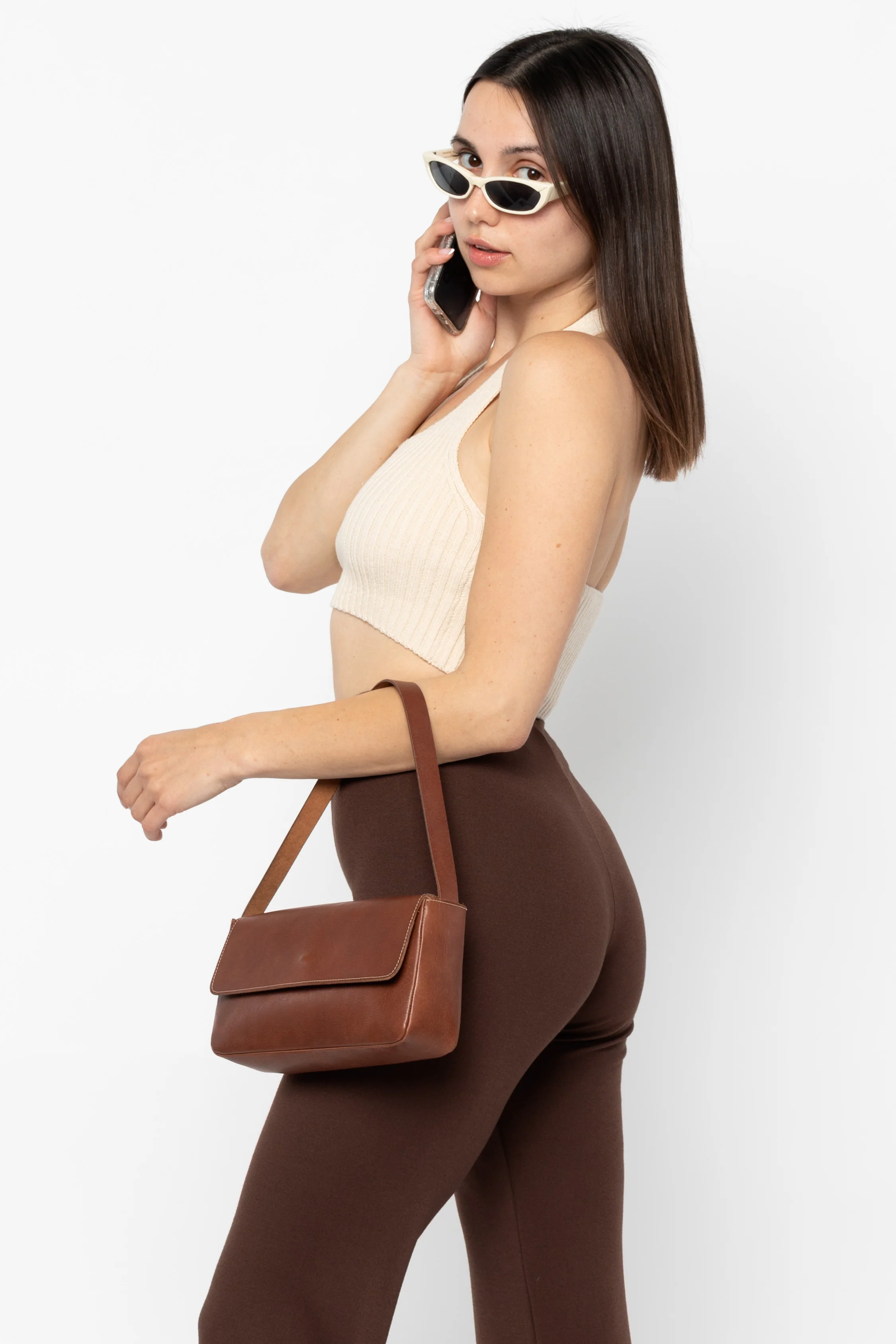 RLH3431 - Classic Leather Shoulder Bag - Image 52