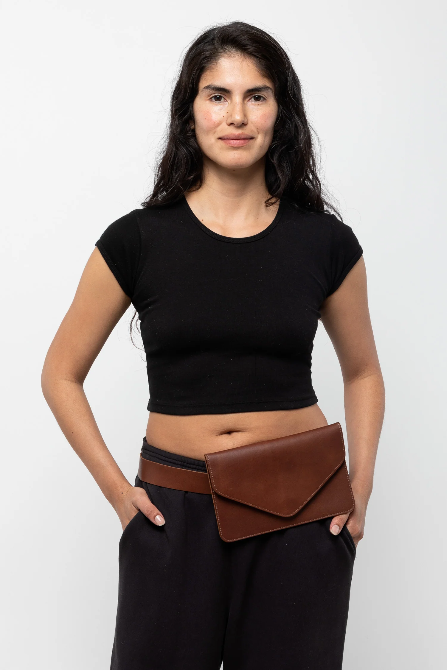 RLH3433 - Large Multifunctional Belted Envelope Clutch - Image 24