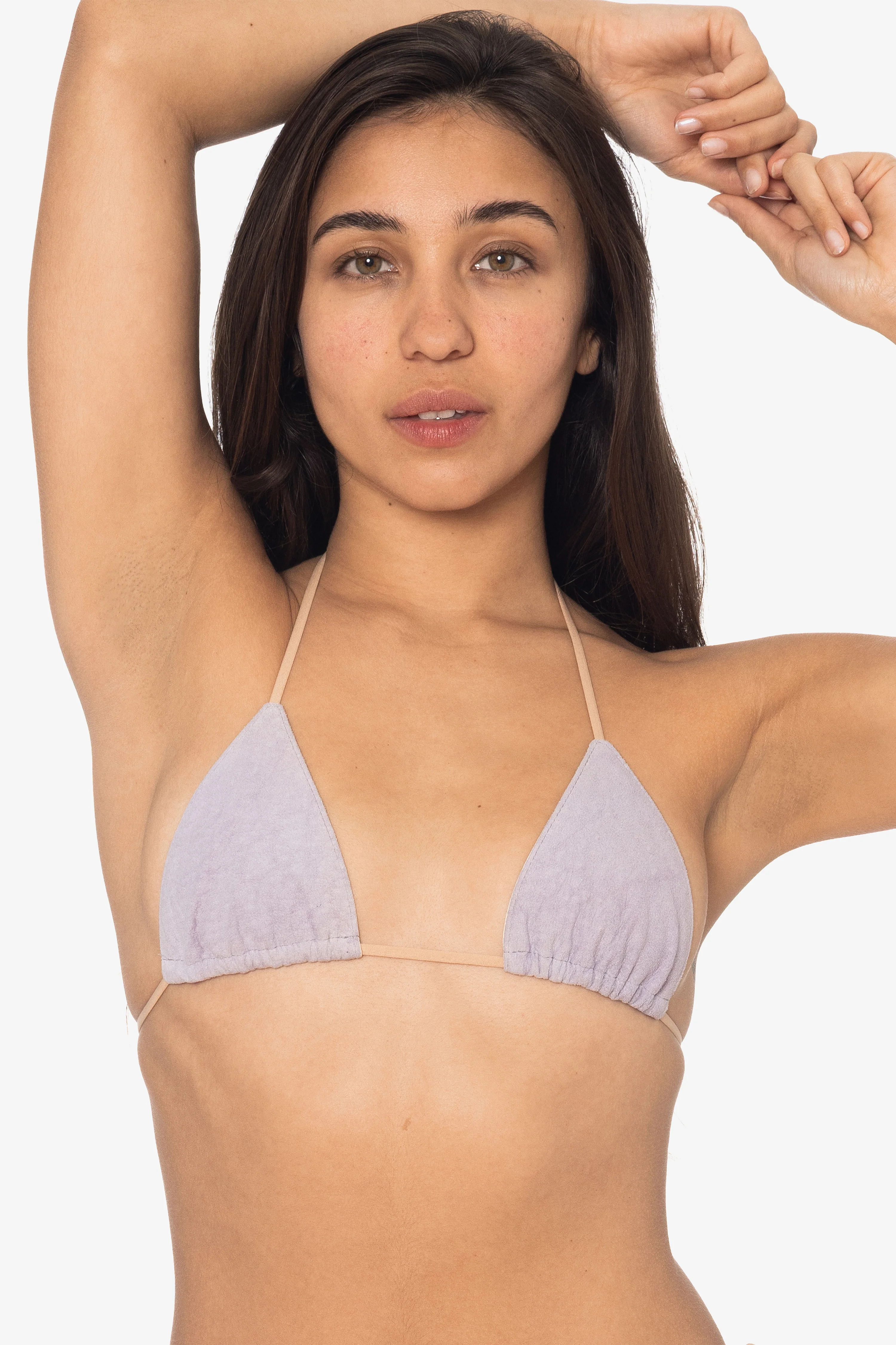RLH3436 - Leather Nylon String Bikini Top - Image 27