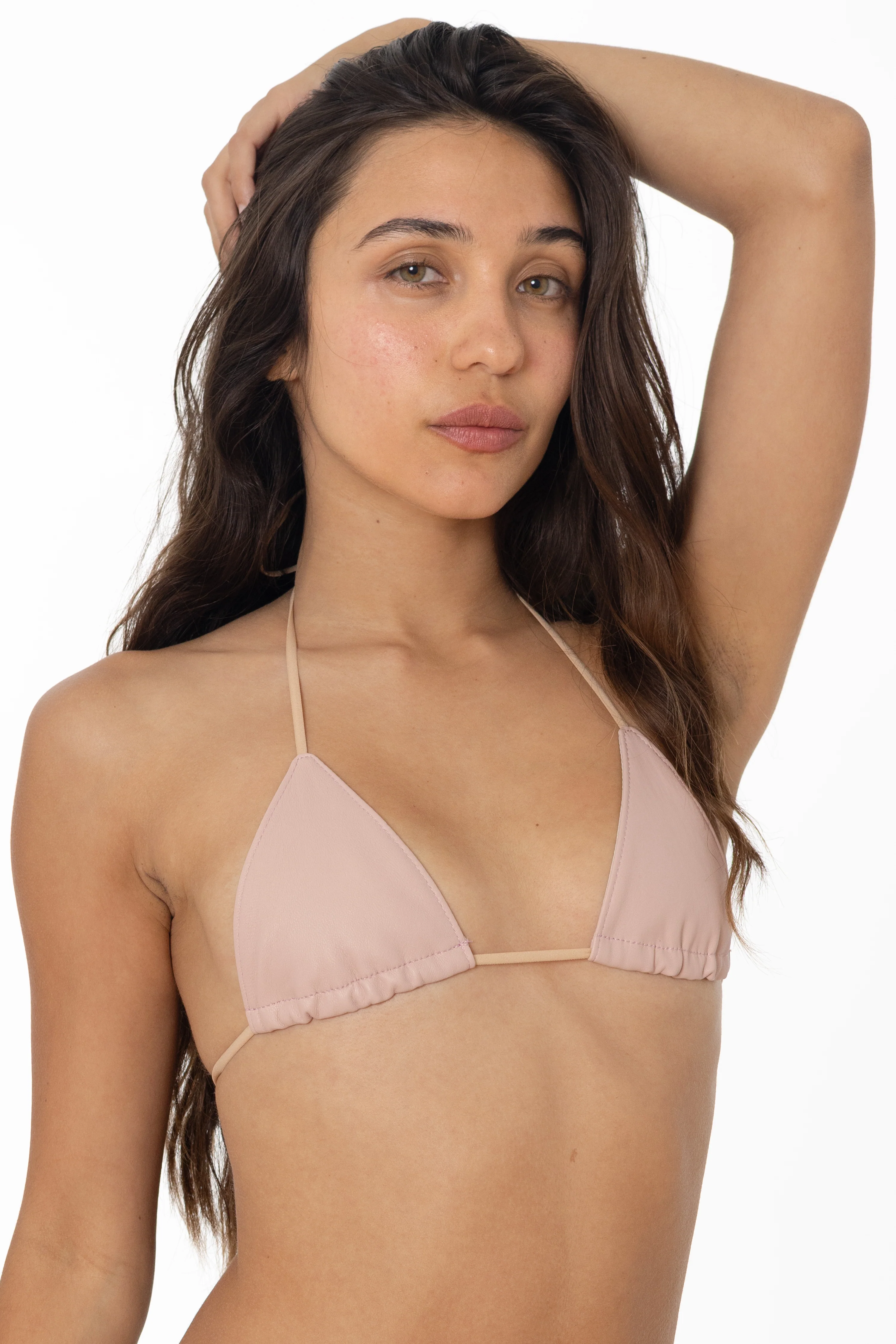 RLH3436 - Leather Nylon String Bikini Top - Image 76