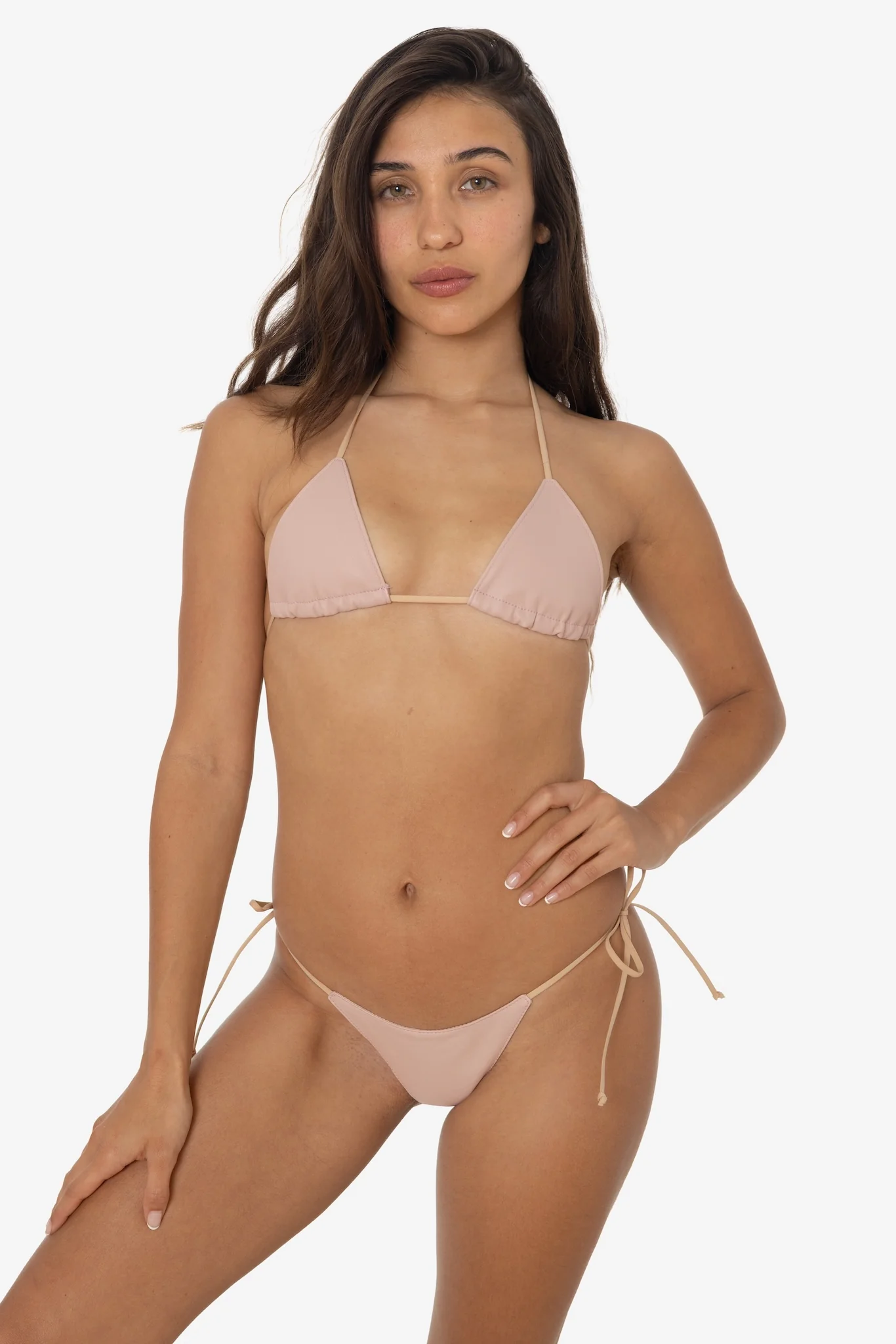 RLH3437 - Leather Thong Nylon String Bikini Bottom - Image 81