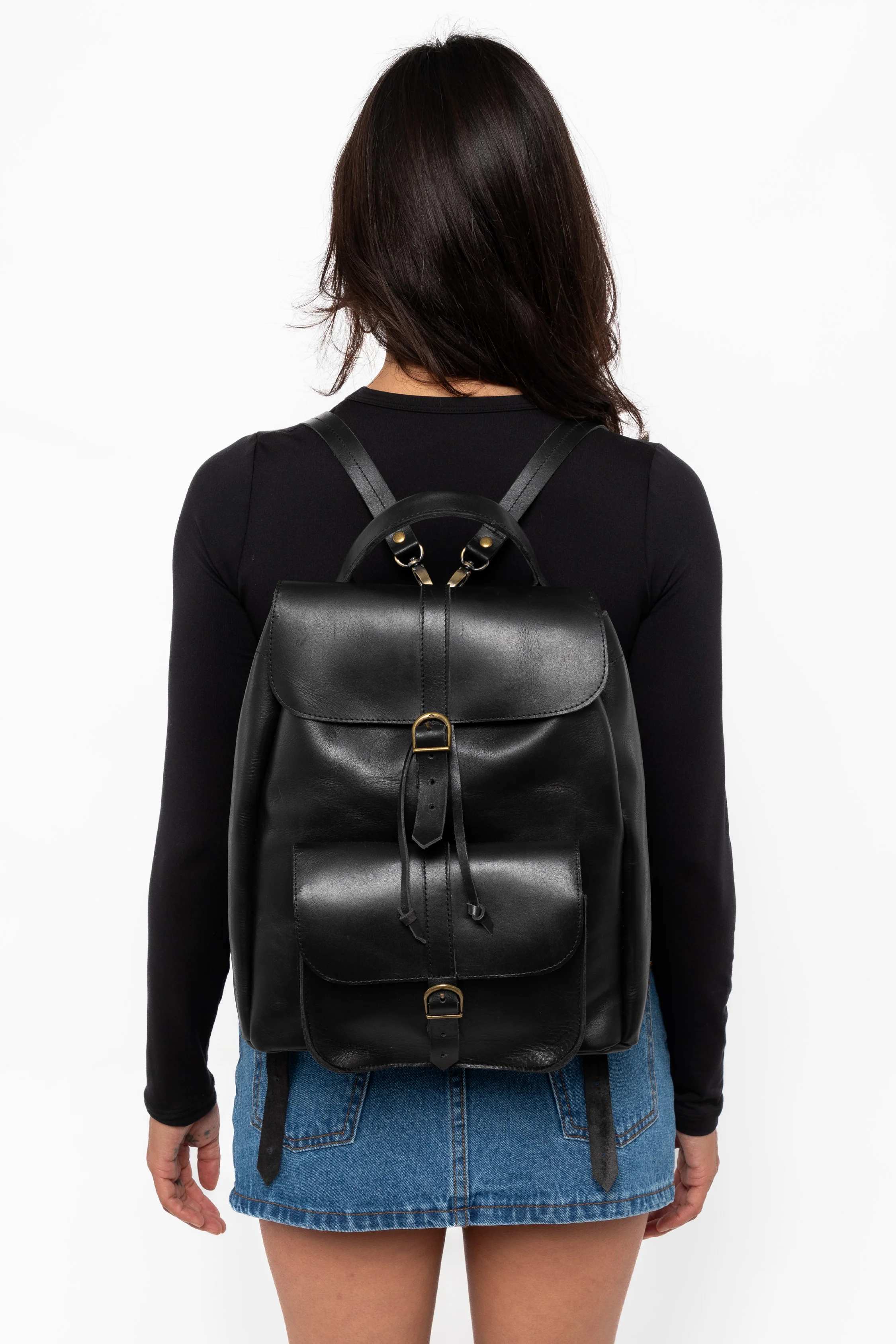 RLH3446 - The Unisex Leather Knapsack - Image 3