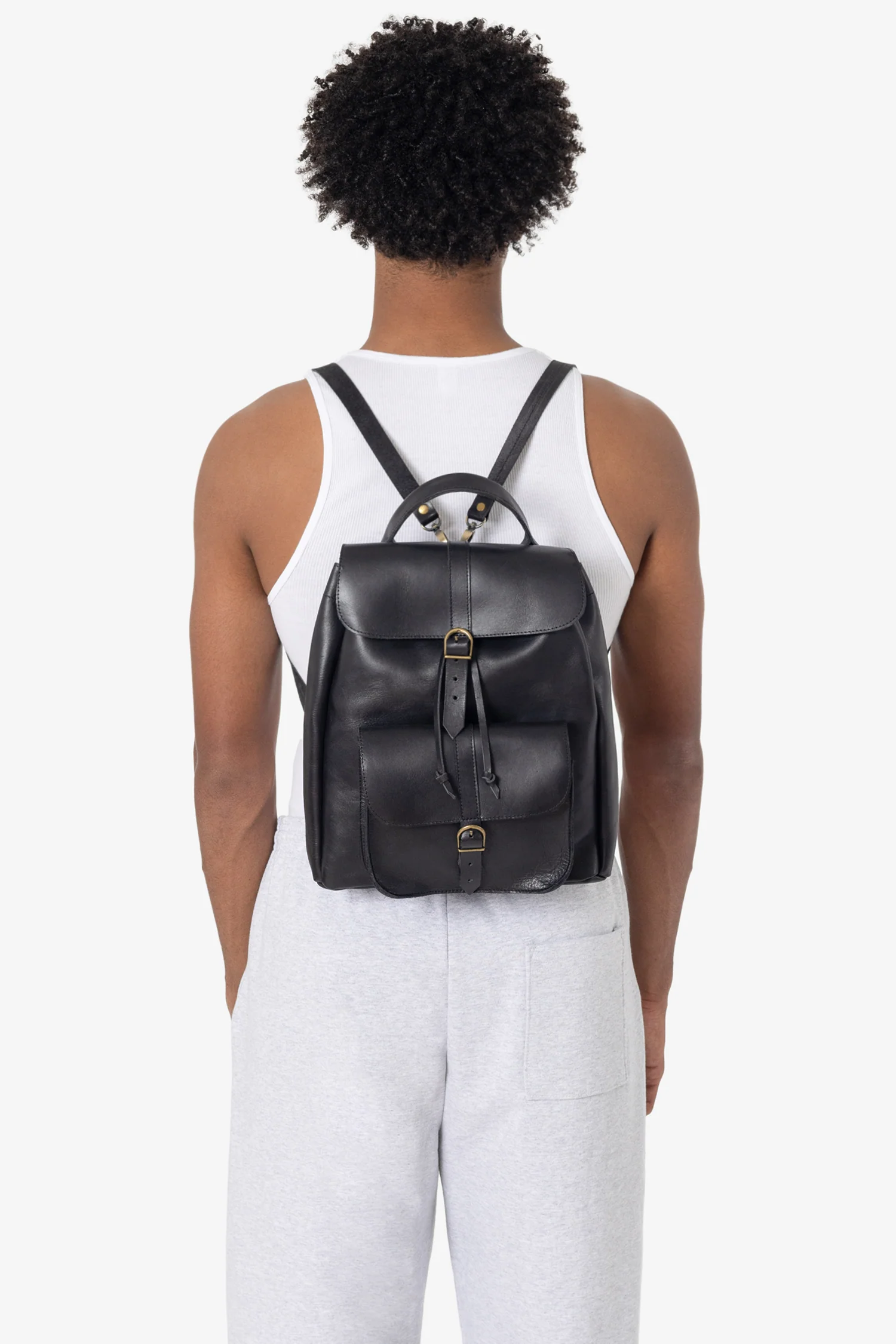 RLH3446 - The Unisex Leather Knapsack - Image 4