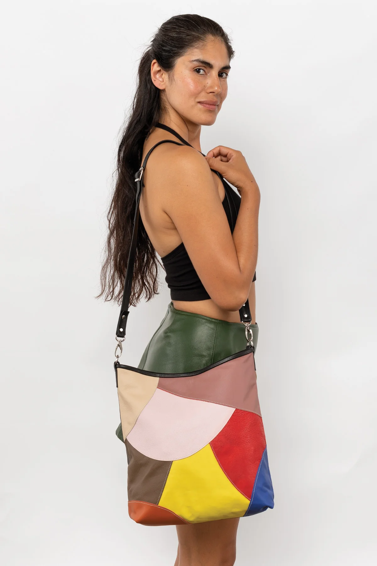 RLH3450 - Patchwork Crossbody Bag - Image 6