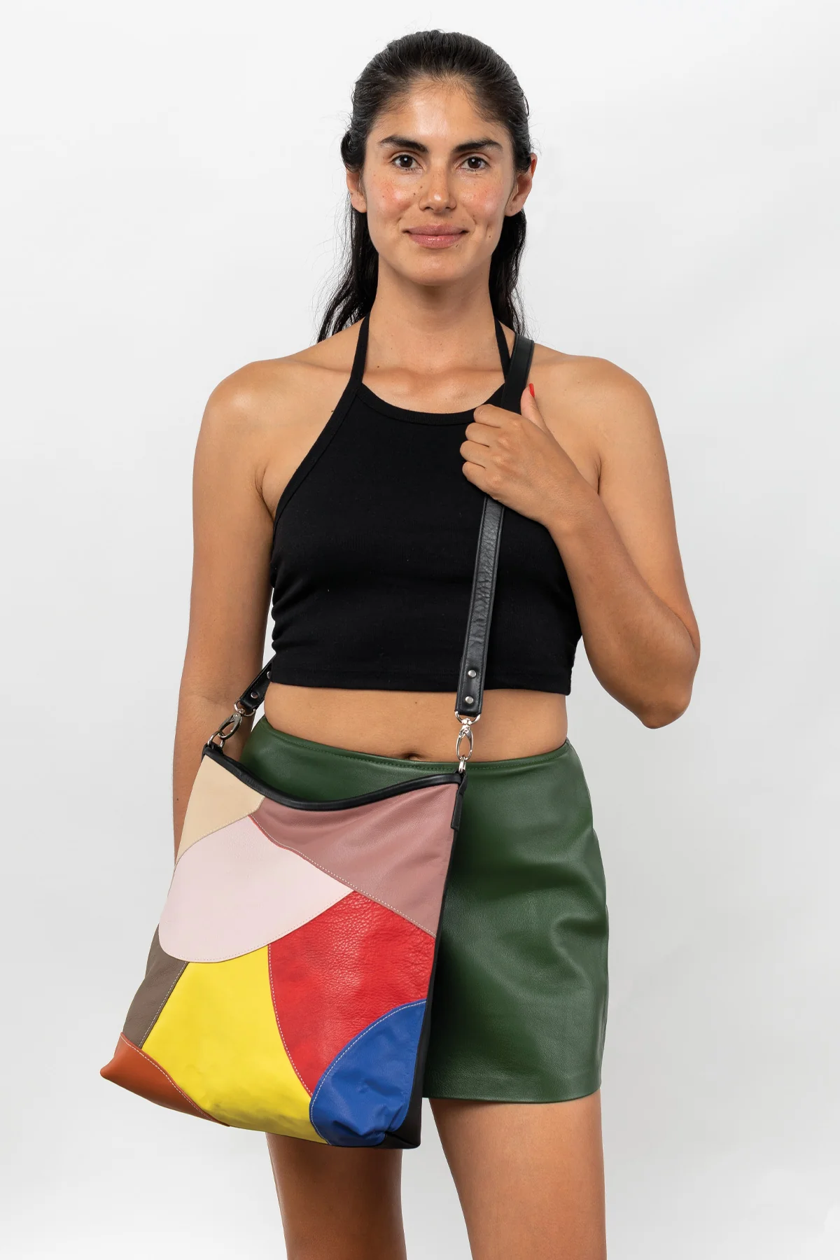 RLH3450 - Patchwork Crossbody Bag - Image 7