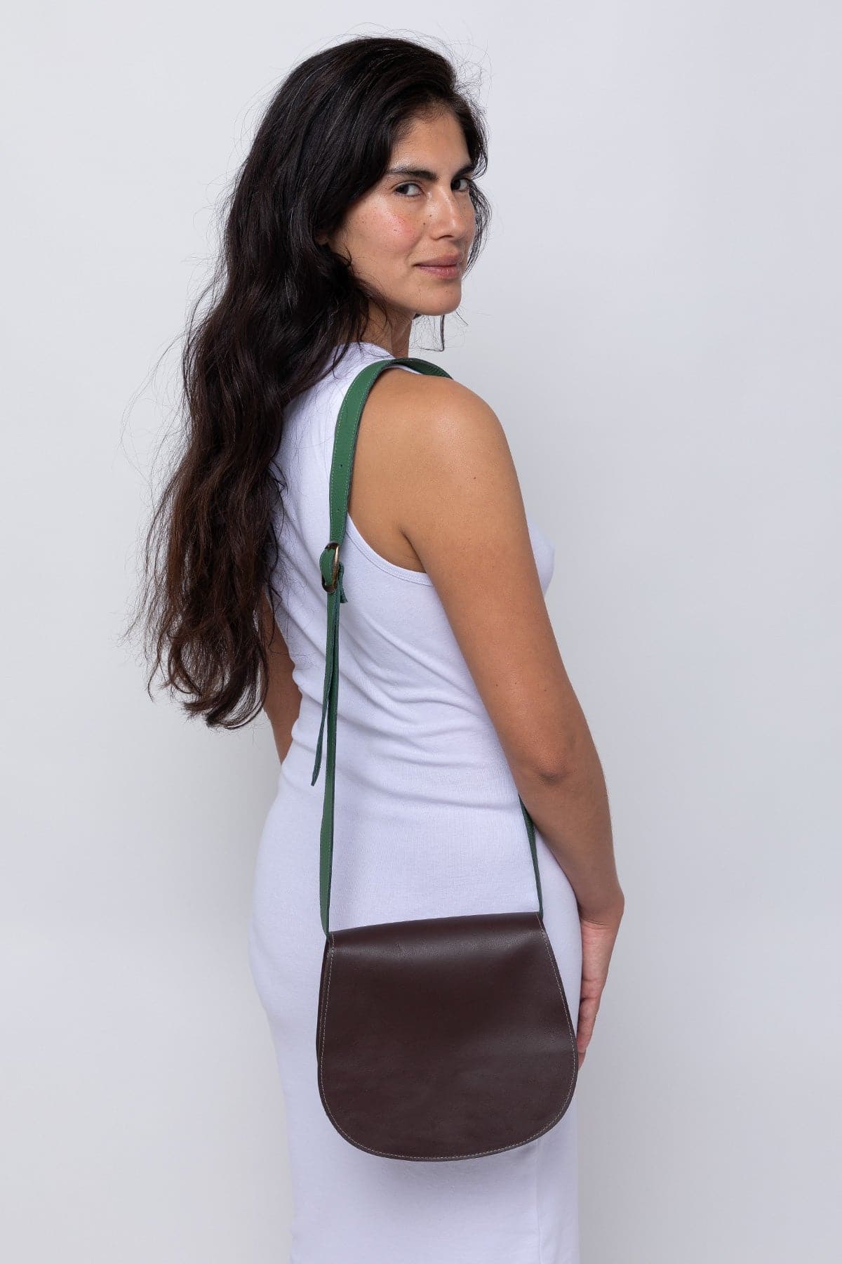 RLH3453 - Classic Leather Saddle Bag - Image 10