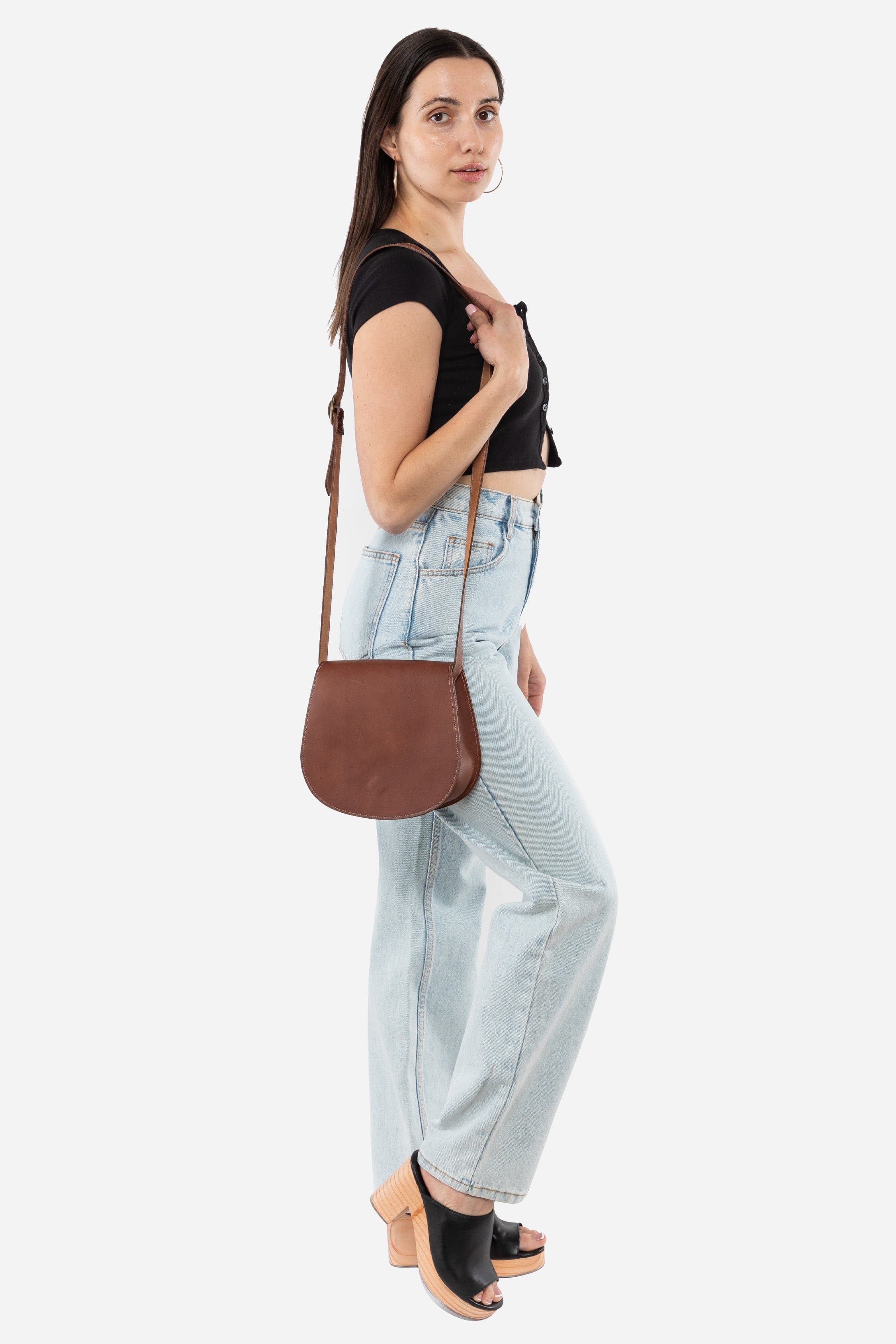 RLH3453 - Classic Leather Saddle Bag - Image 35