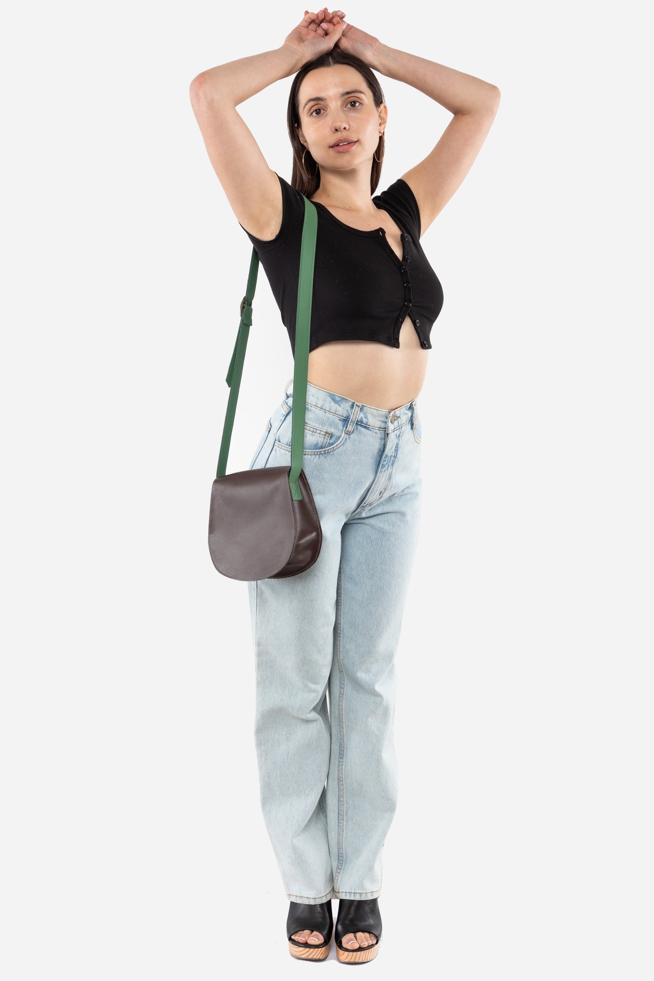 RLH3453 - Classic Leather Saddle Bag - Image 37