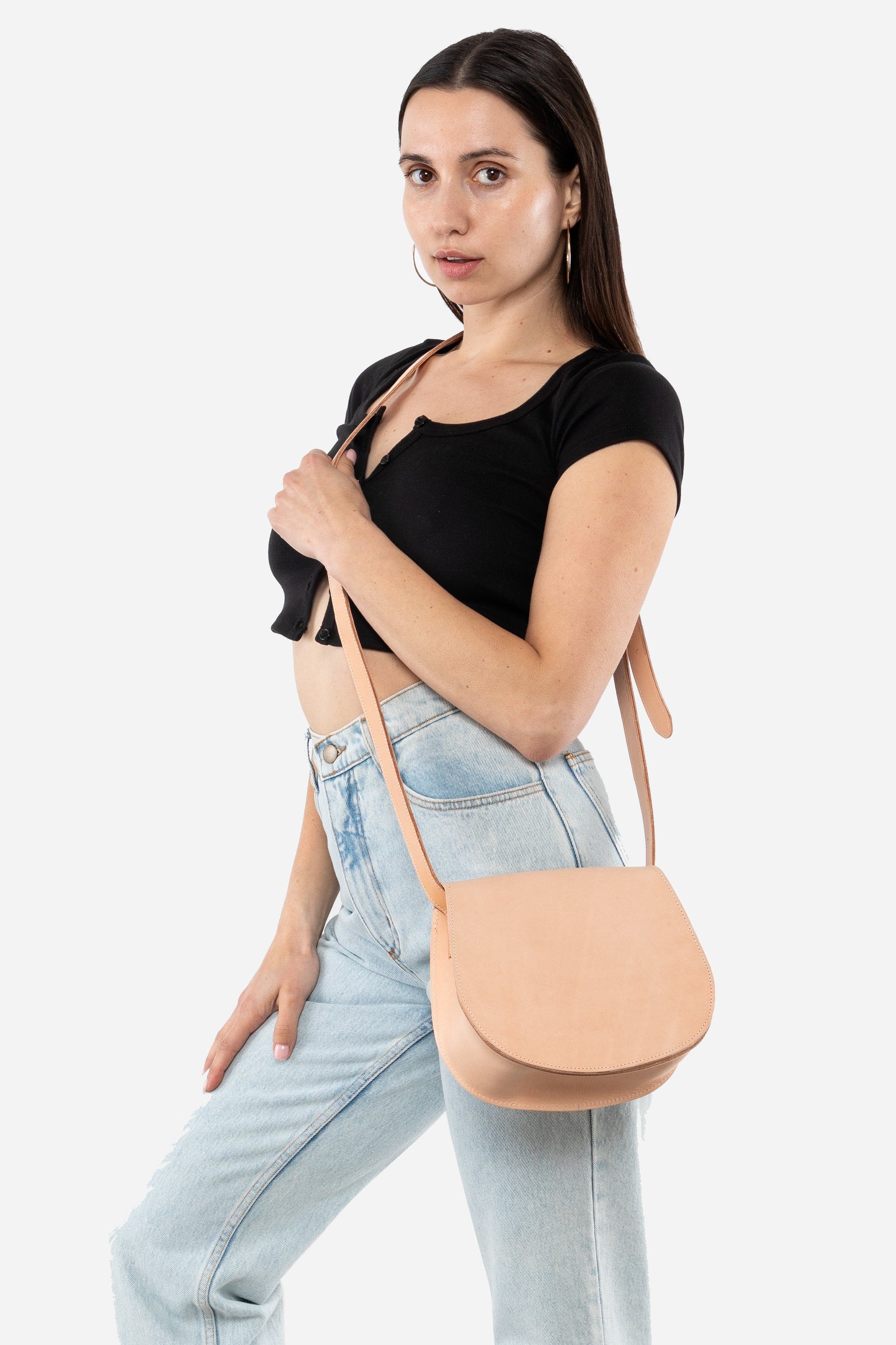 RLH3453 - Classic Leather Saddle Bag - Image 39