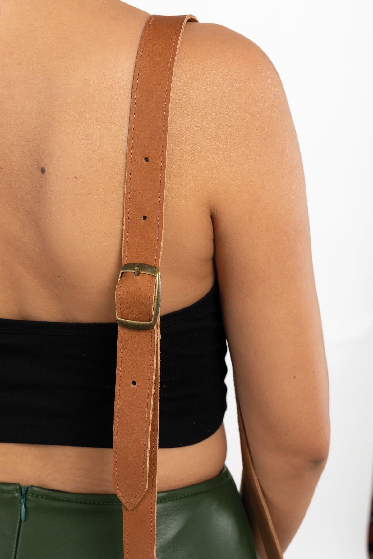 RLH3453 - Classic Leather Saddle Bag - Image 5