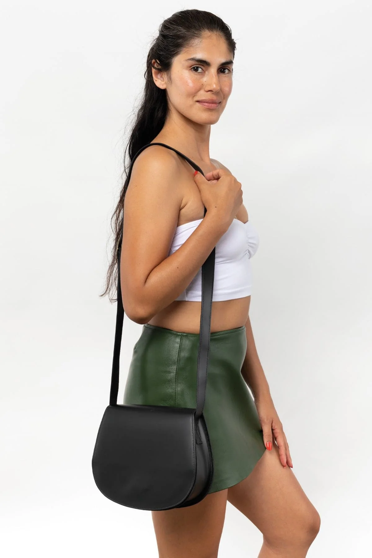 RLH3453 - Classic Leather Saddle Bag - Image 8