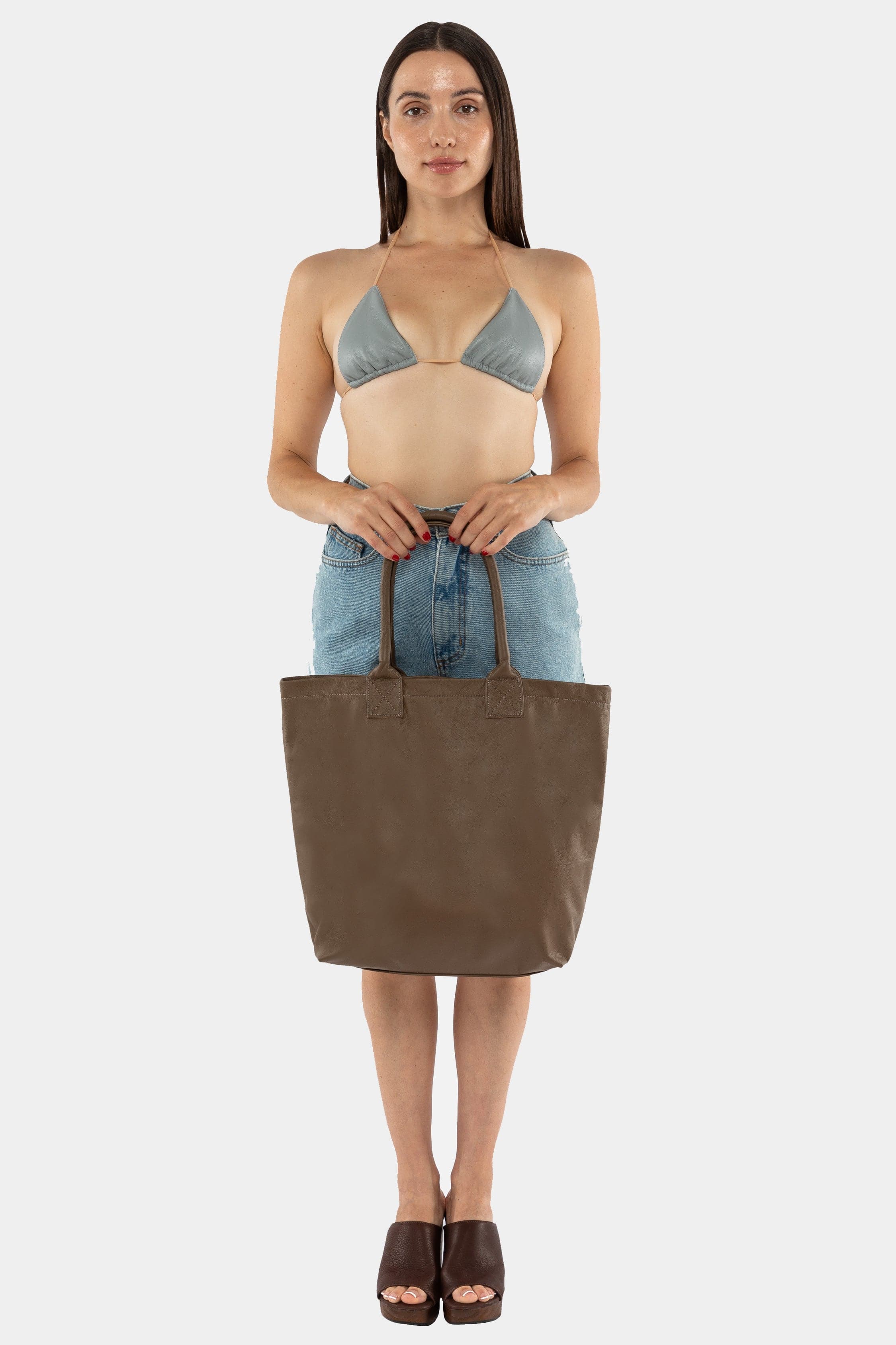 RLH3479 - Unisex Leather Museum Tote - Image 14