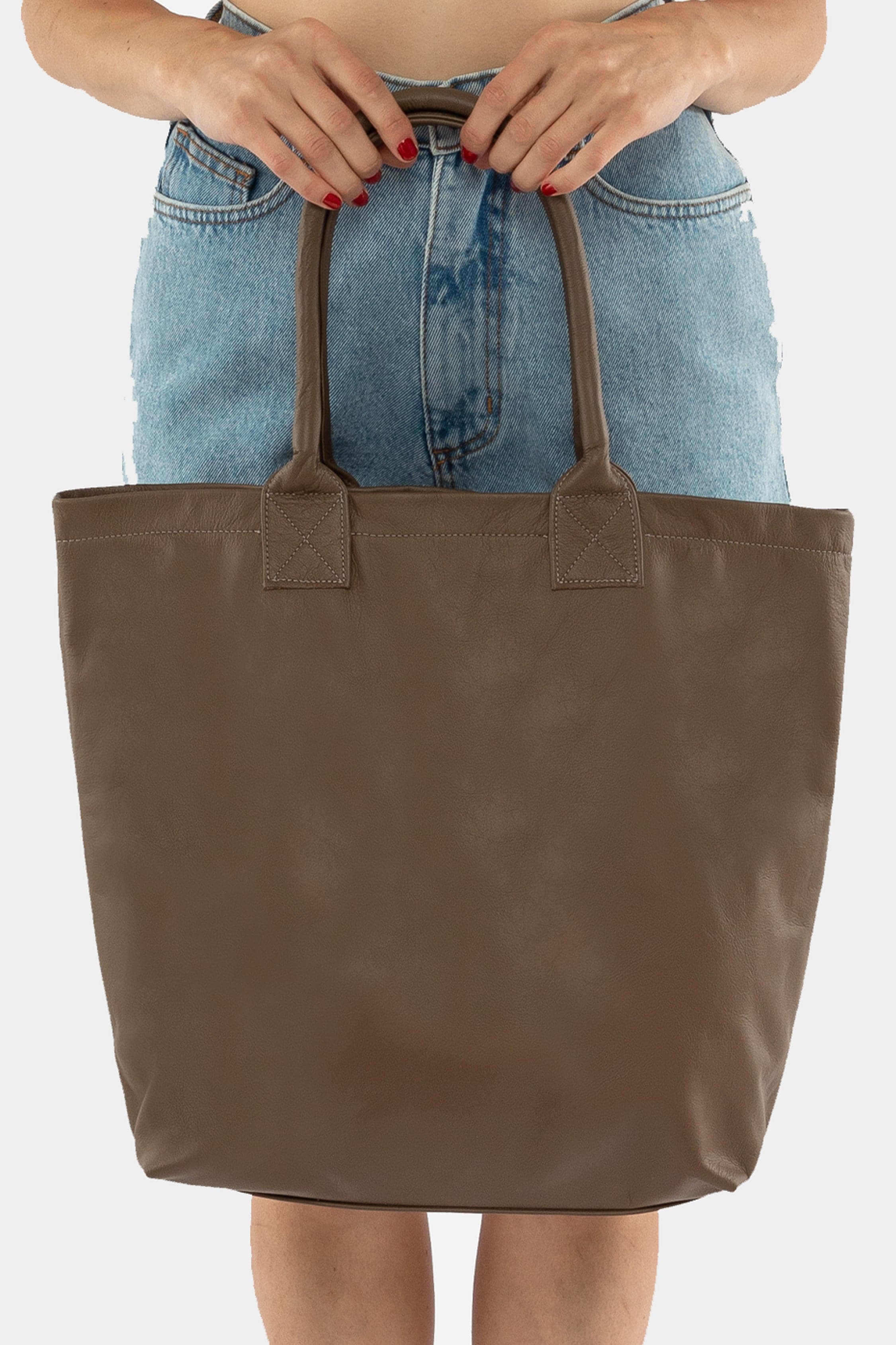 RLH3479 - Unisex Leather Museum Tote - Image 15
