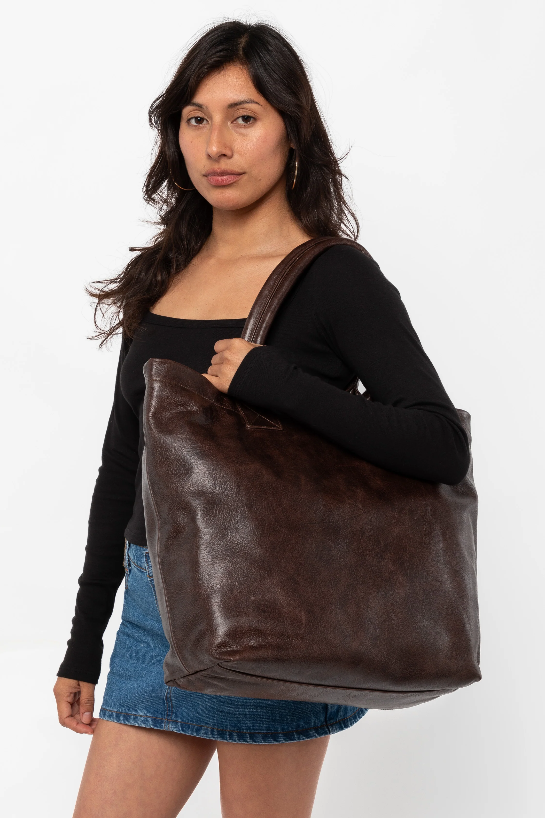 RLH3479 - Unisex Leather Museum Tote - Image 22