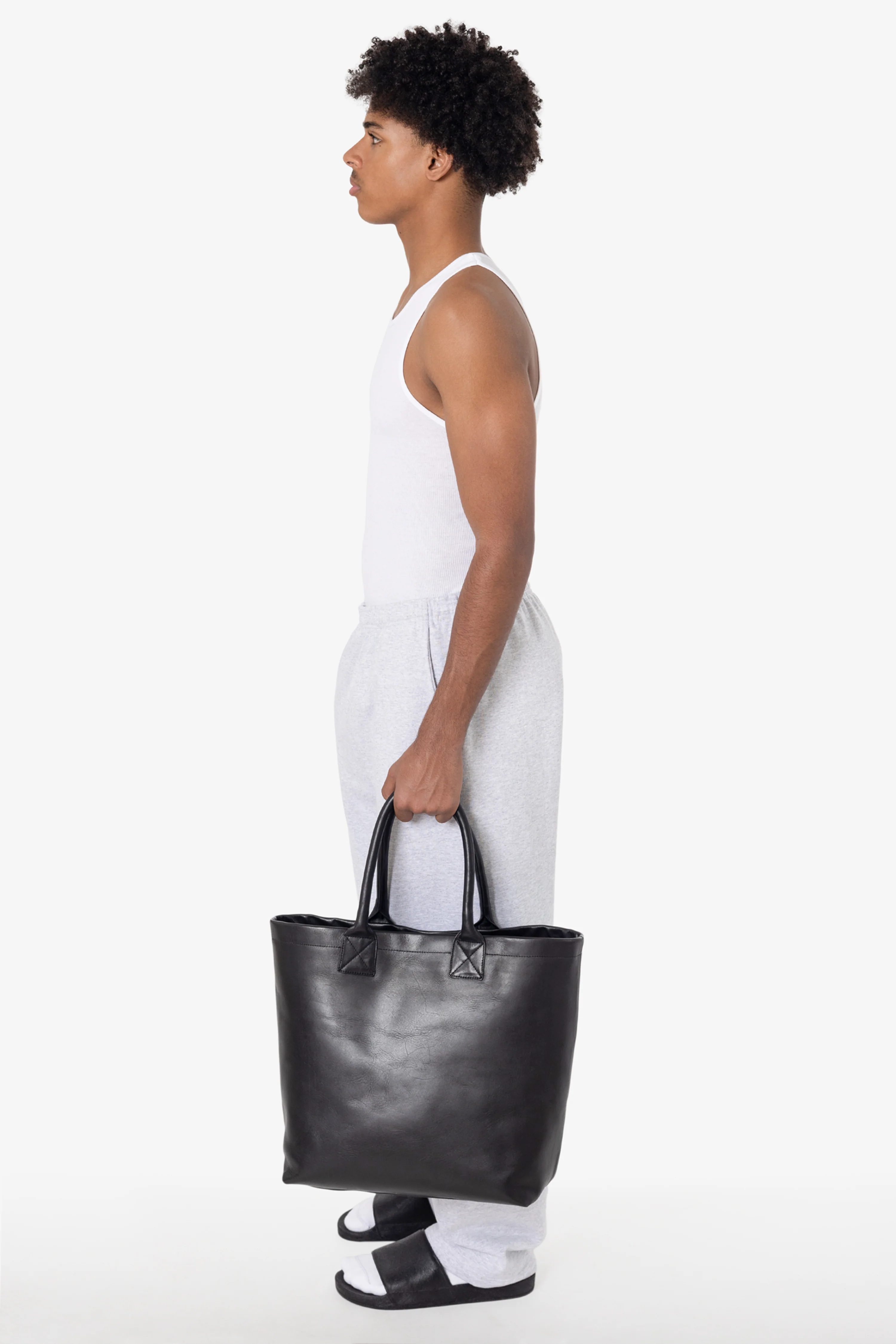 RLH3479 - Unisex Leather Museum Tote - Image 3