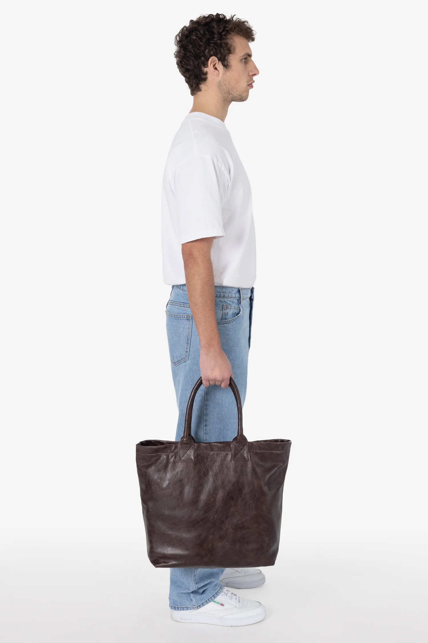 RLH3479 - Unisex Leather Museum Tote - Image 5