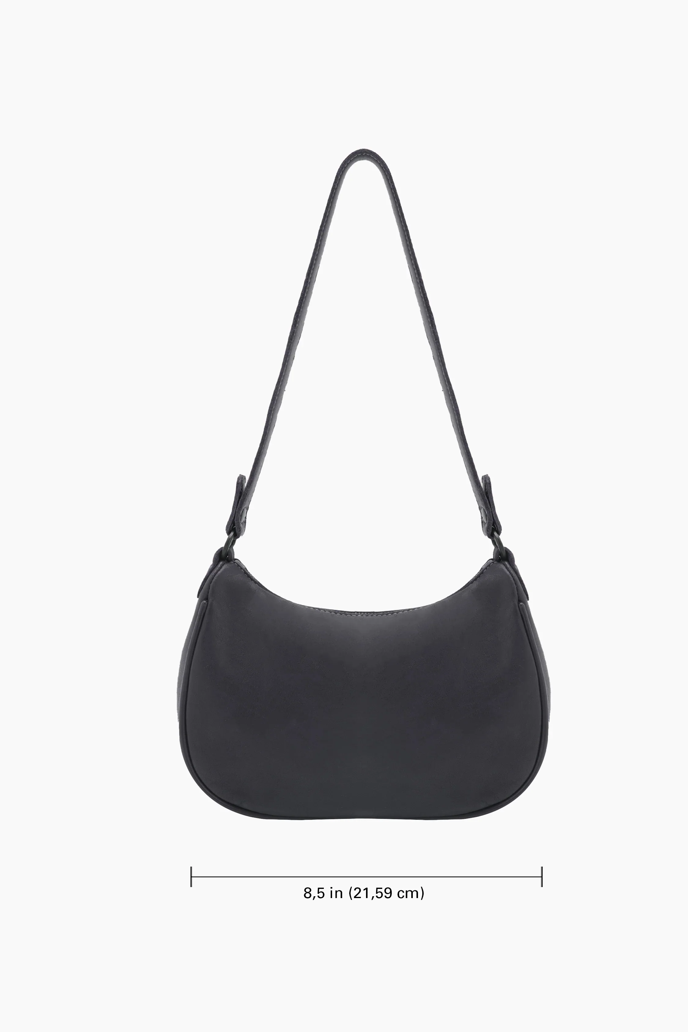 RLH3487 - Leather Crescent Shoulder Bag - Image 6