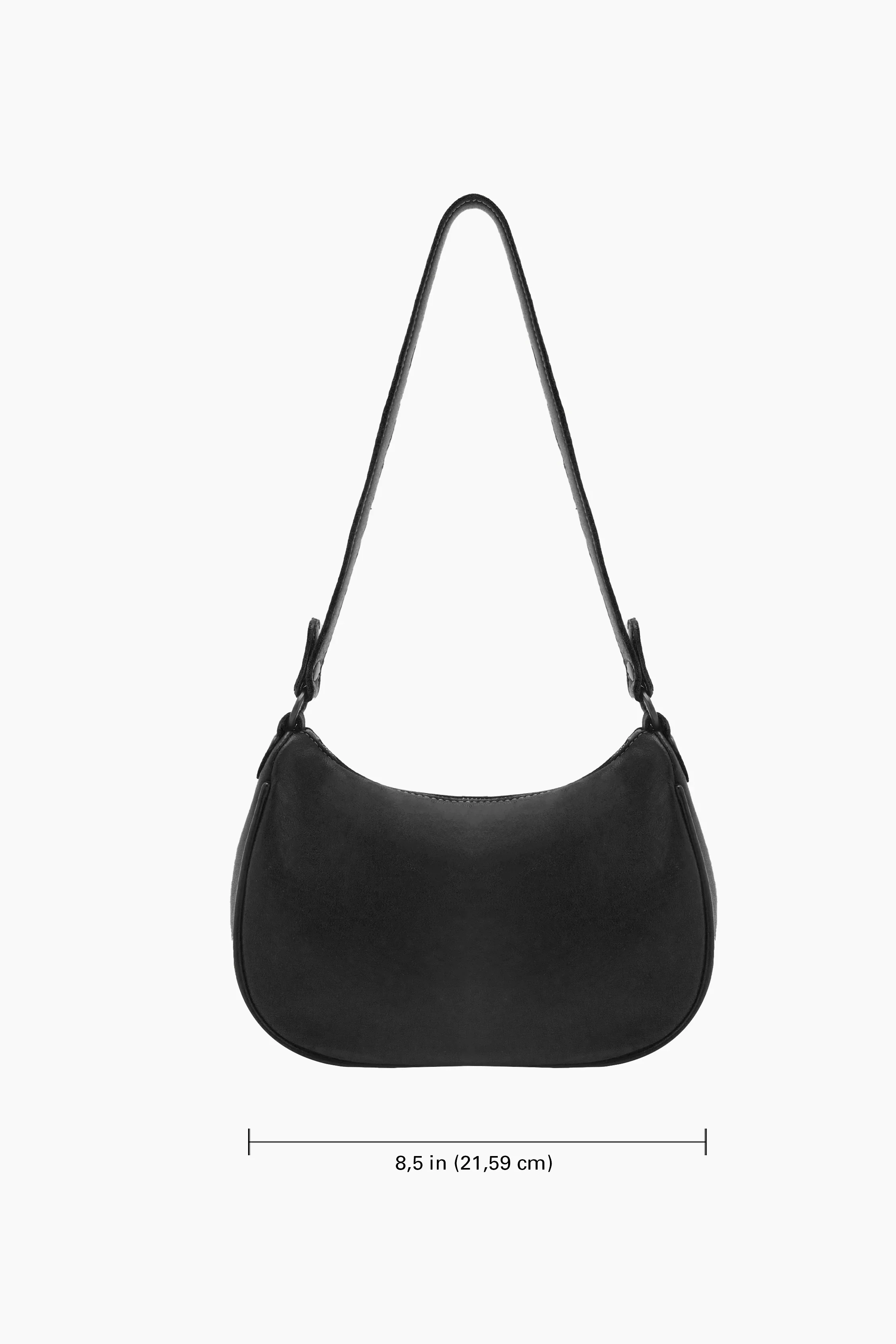 RLH3487 - Leather Crescent Shoulder Bag - Image 7