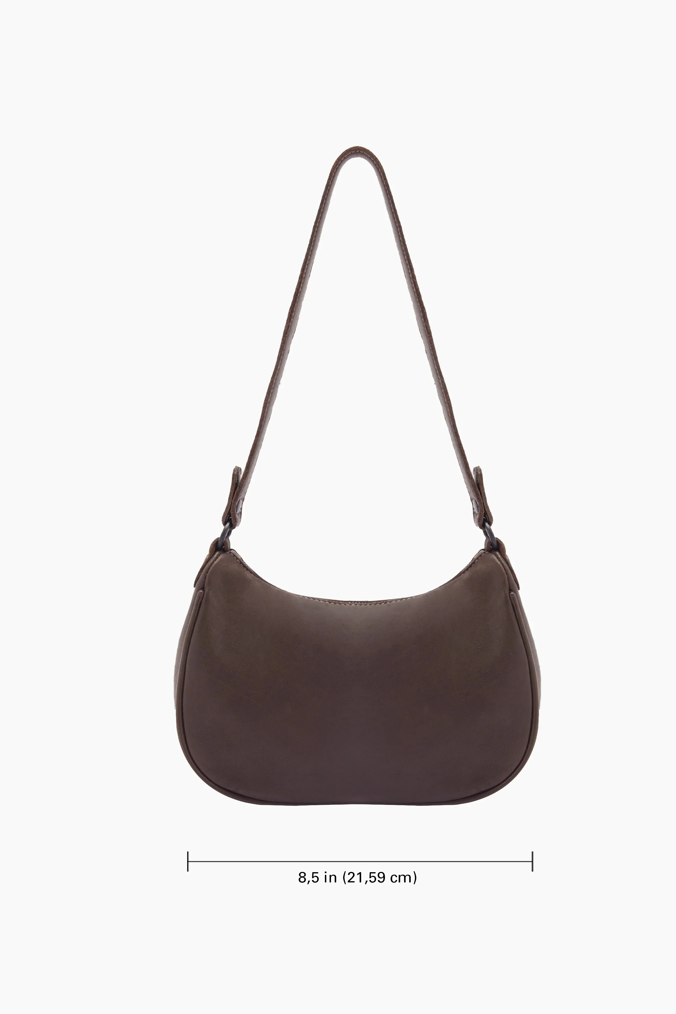 RLH3487 - Leather Crescent Shoulder Bag - Image 8