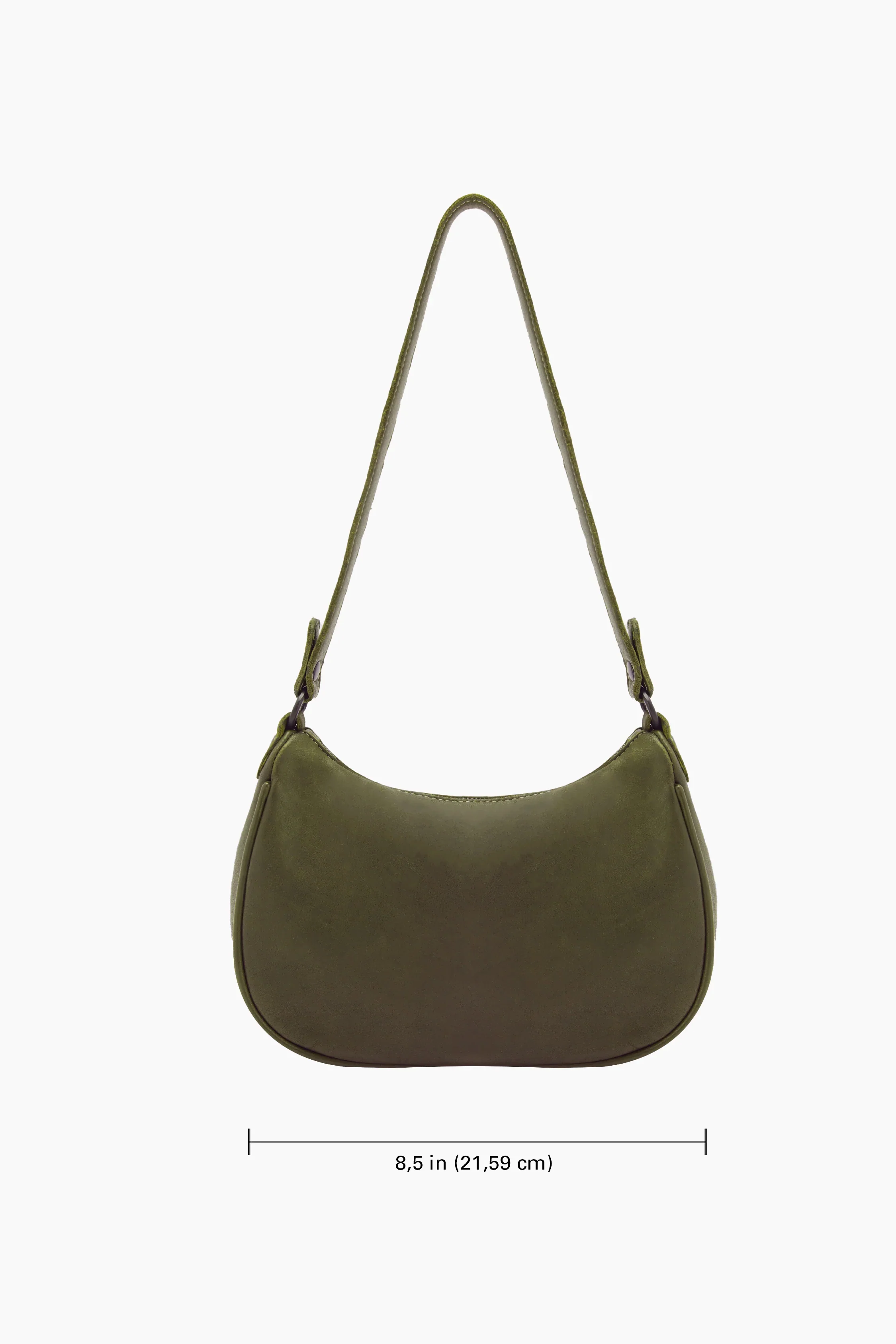 RLH3487 - Leather Crescent Shoulder Bag - Image 9
