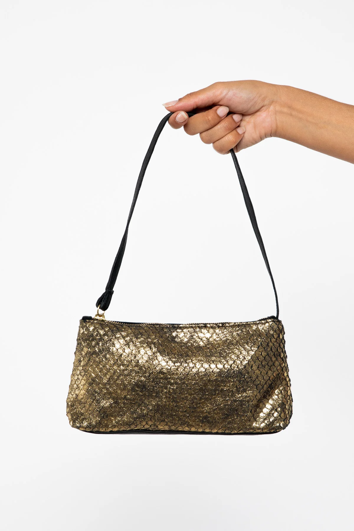 RLH3490 - Embellished Leather Zip Pochette - Image 3