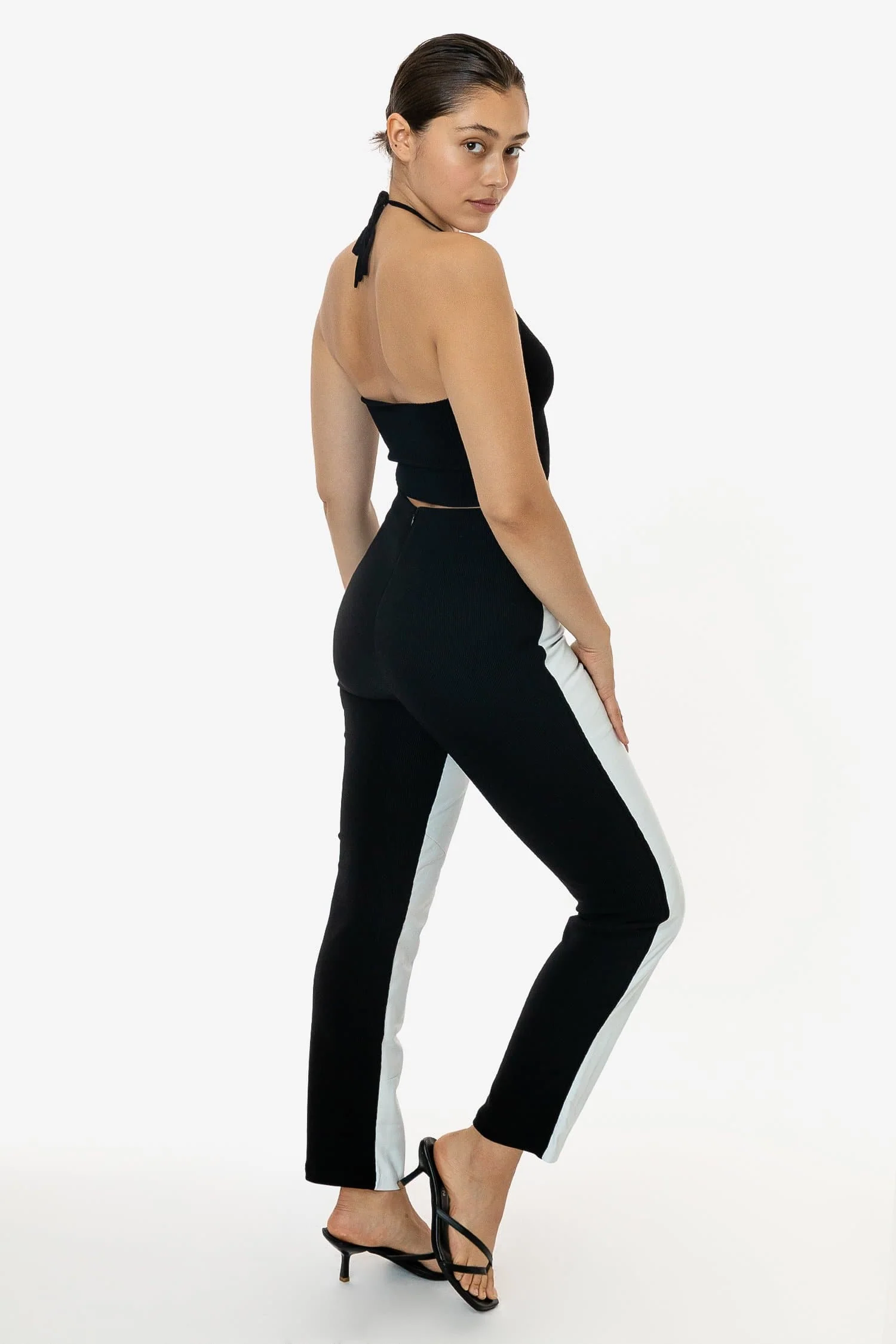 RLH3710 - 2 Tone Leather Ottoman Pant - Image 6
