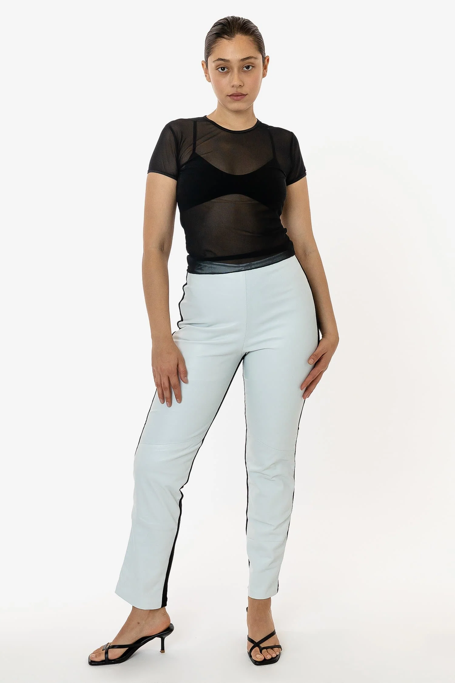 RLH3710 - 2 Tone Leather Ottoman Pant - Image 7
