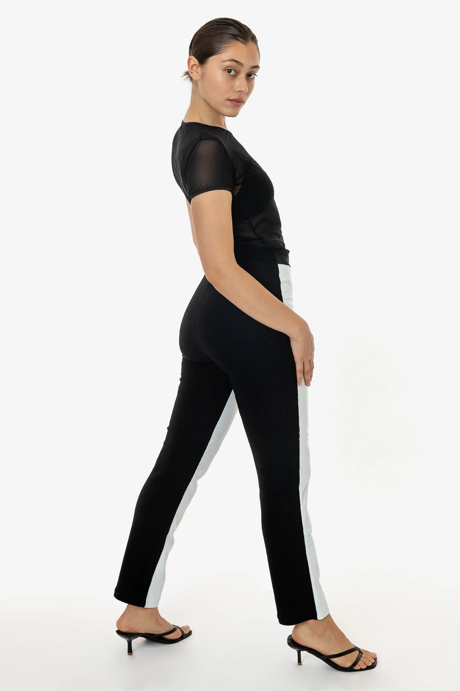RLH3710 - 2 Tone Leather Ottoman Pant - Image 8