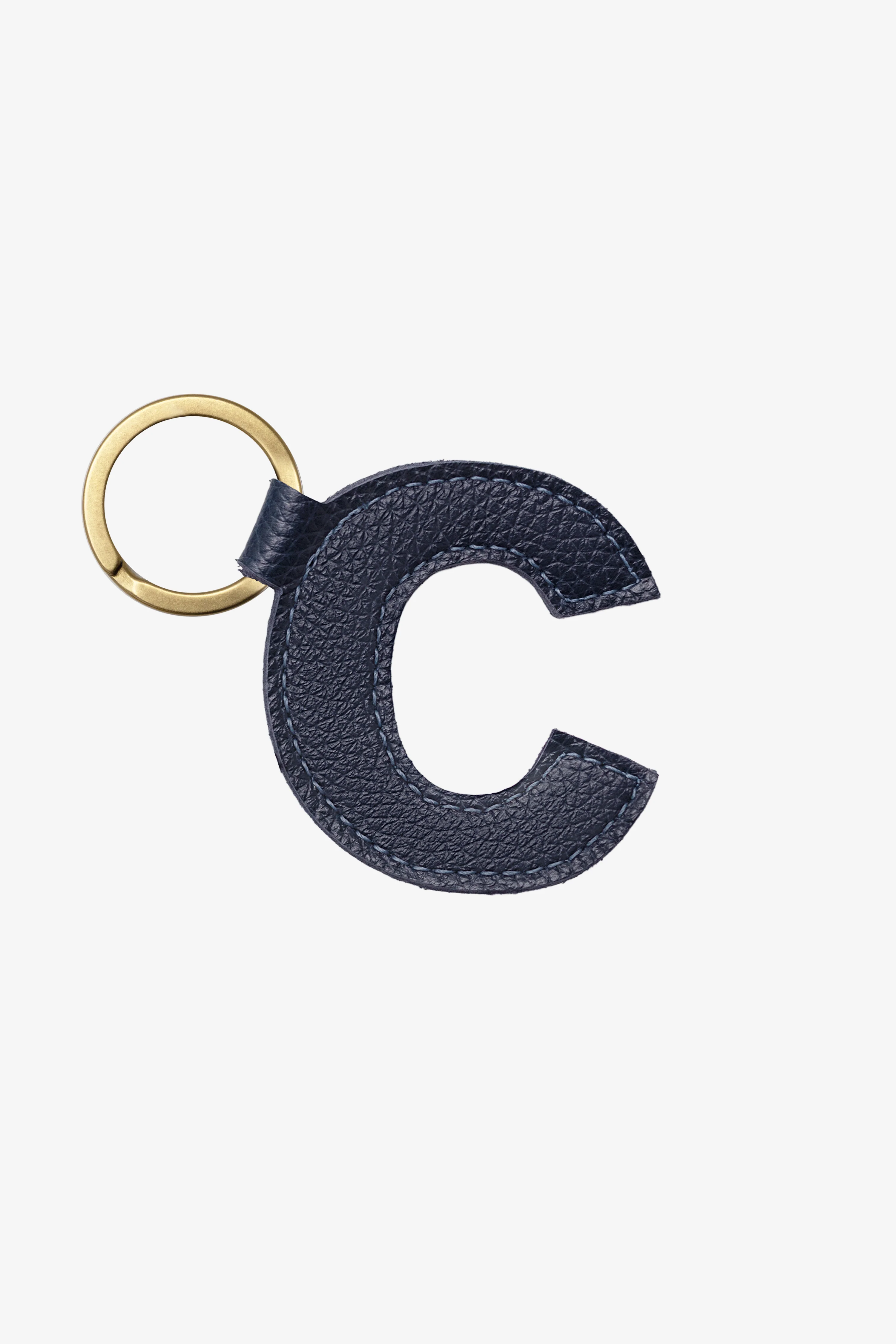 RLH520 - Leather Alphabet Keychain - Image 3