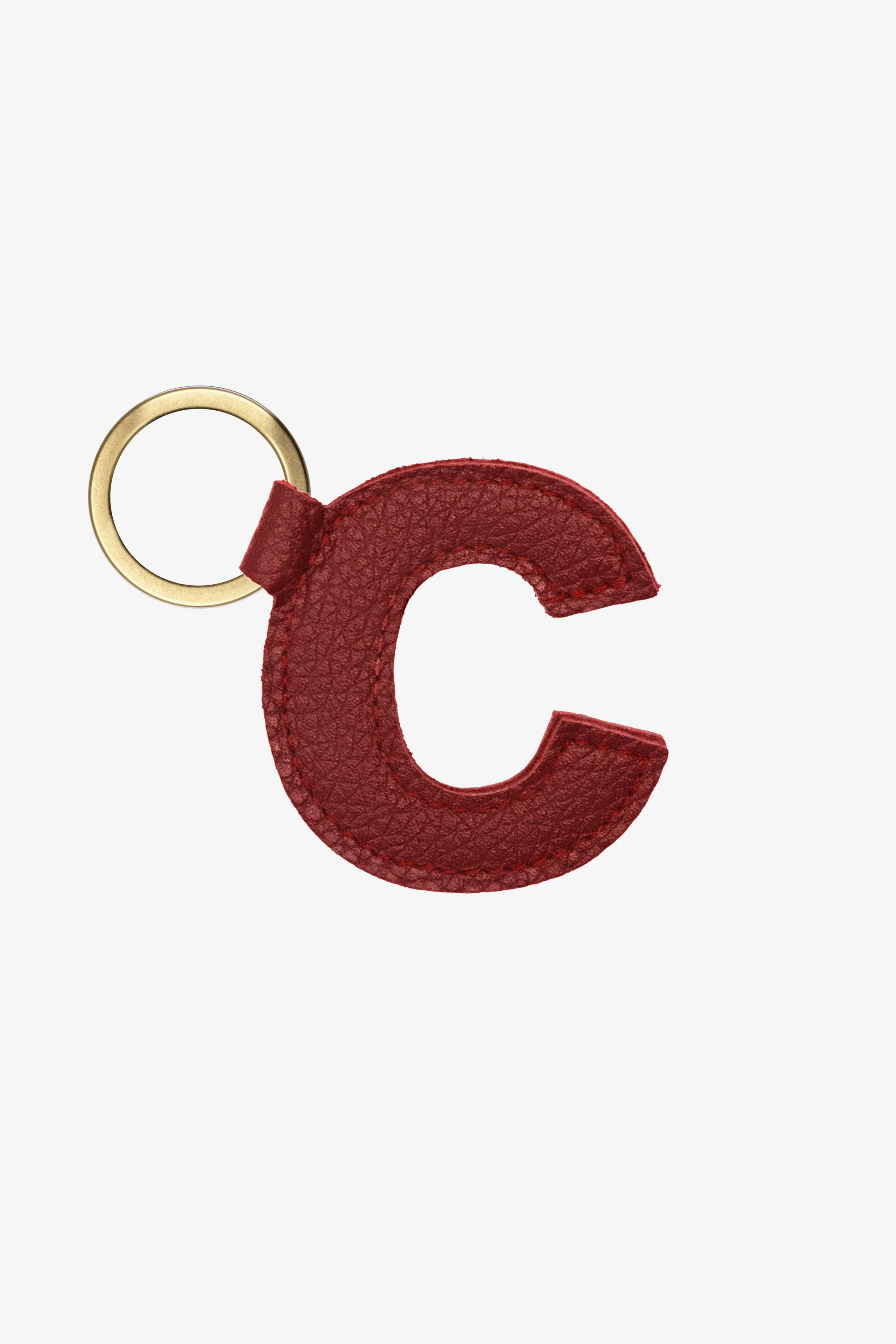 RLH520 - Leather Alphabet Keychain - Image 3