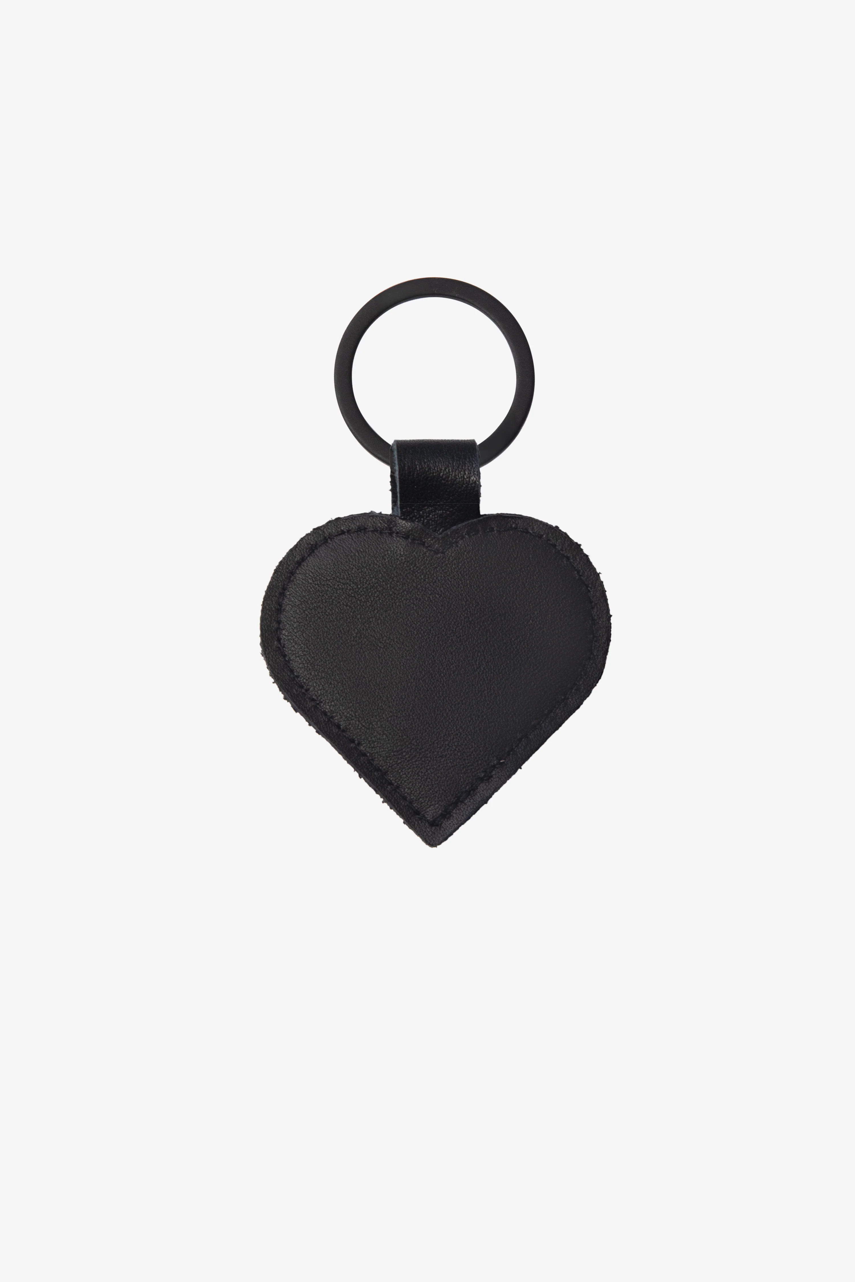 RLH521 - Leather Heart Key Ring - Image 2